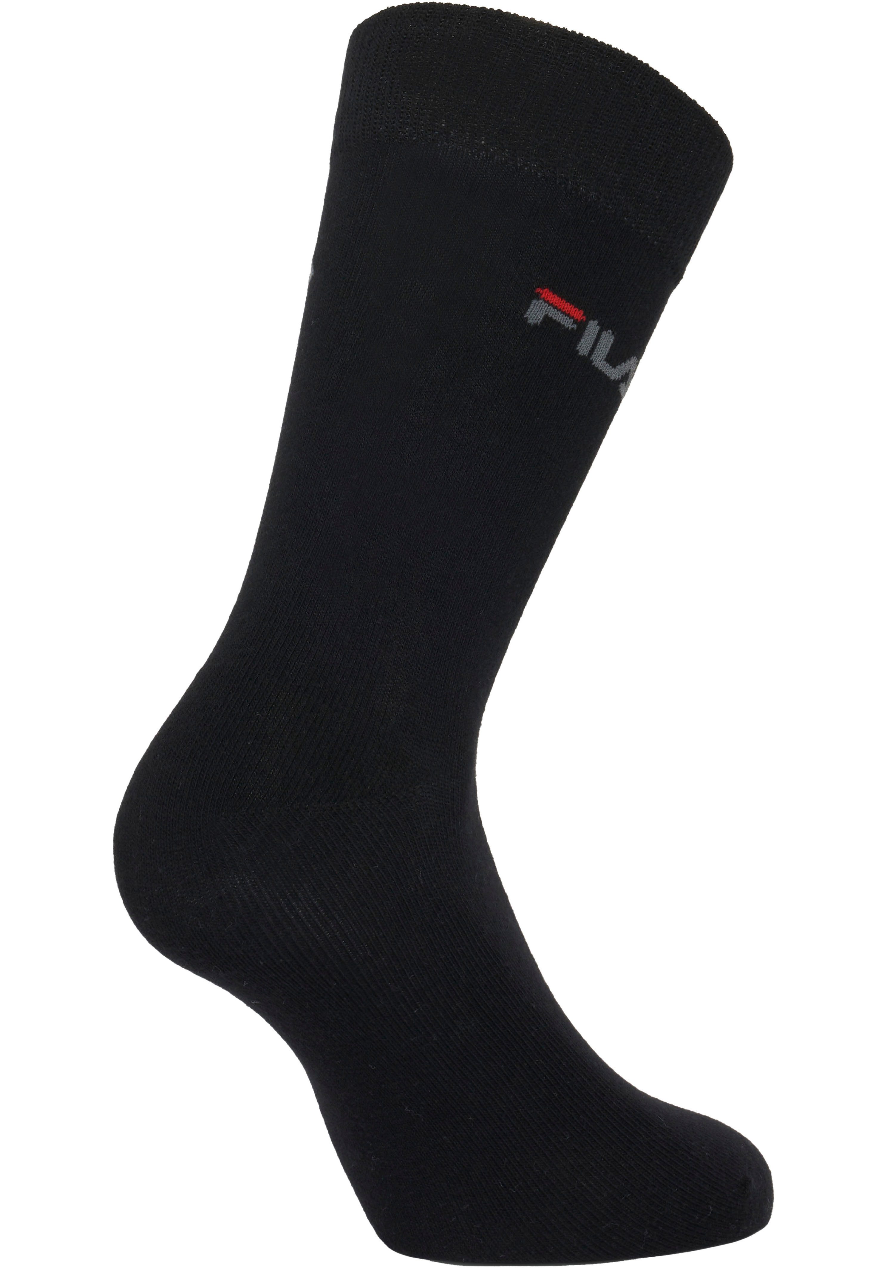 Fila Socken UNISEX LIFESTYLE PLAIN SOCKS (6-Paar, 6 Paar) mit eingestrickem Logo – Bild 4 von 5