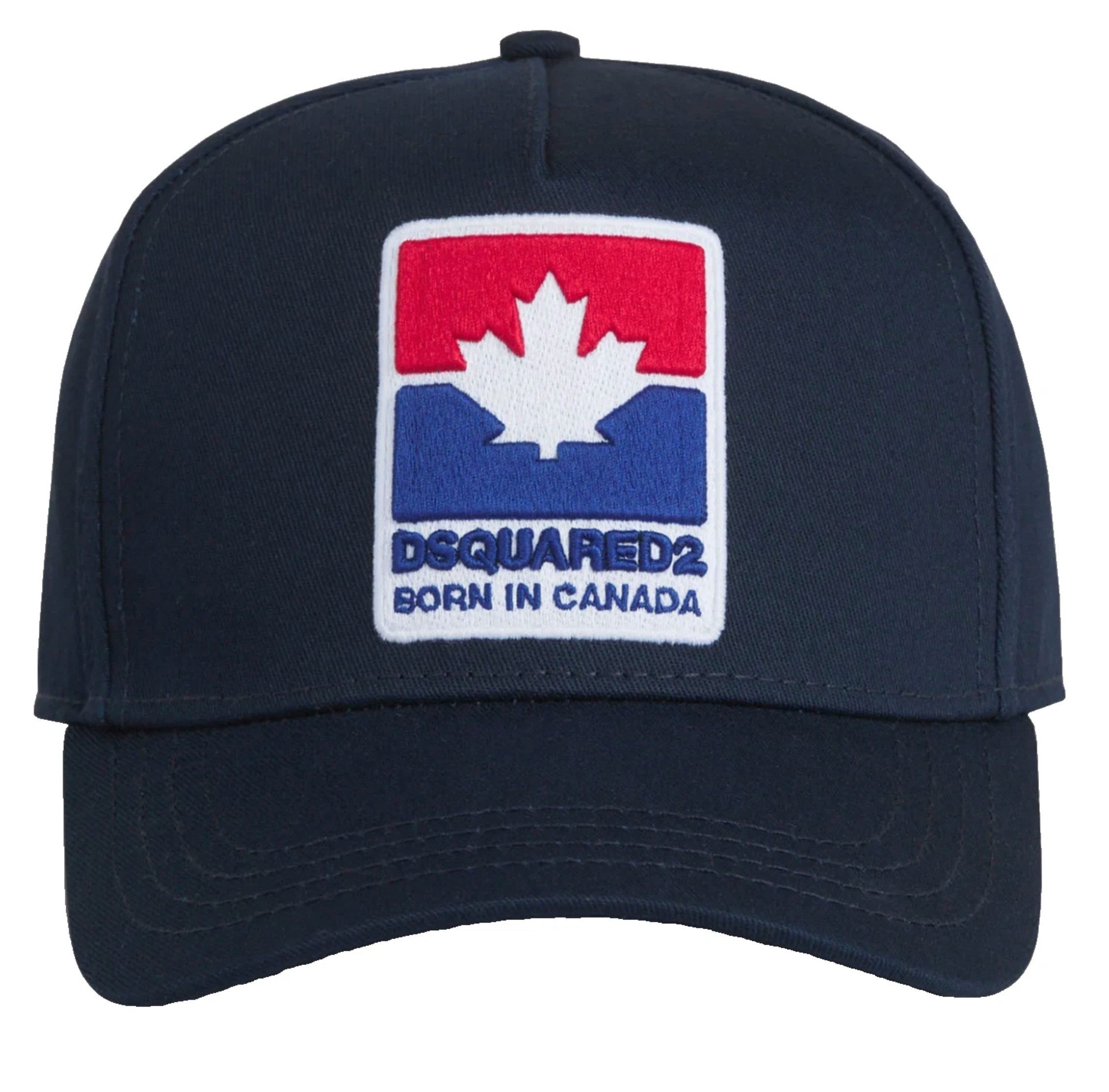 Dsquared2 Baseball Cap Icon Leaf Retro Basecap Cap Mütze Basebalkappe Unisex Patch mit Ahornblatt und „Born in Canada“ Schriftzug