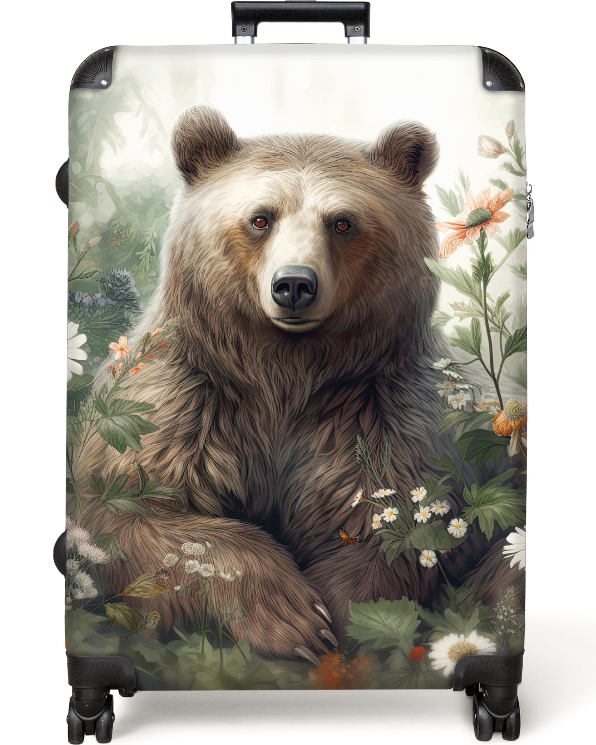 NoBoringSuitcases.com© Hartschalen-Trolley Braunbär - Wildtiere - günstig online kaufen