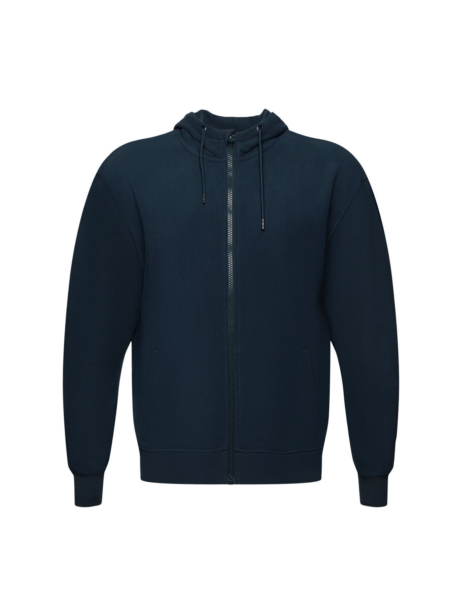 Esprit Sweatshirt Fleece-Sweatshirt mit Kapuze (1-tlg) PETROL BLUE