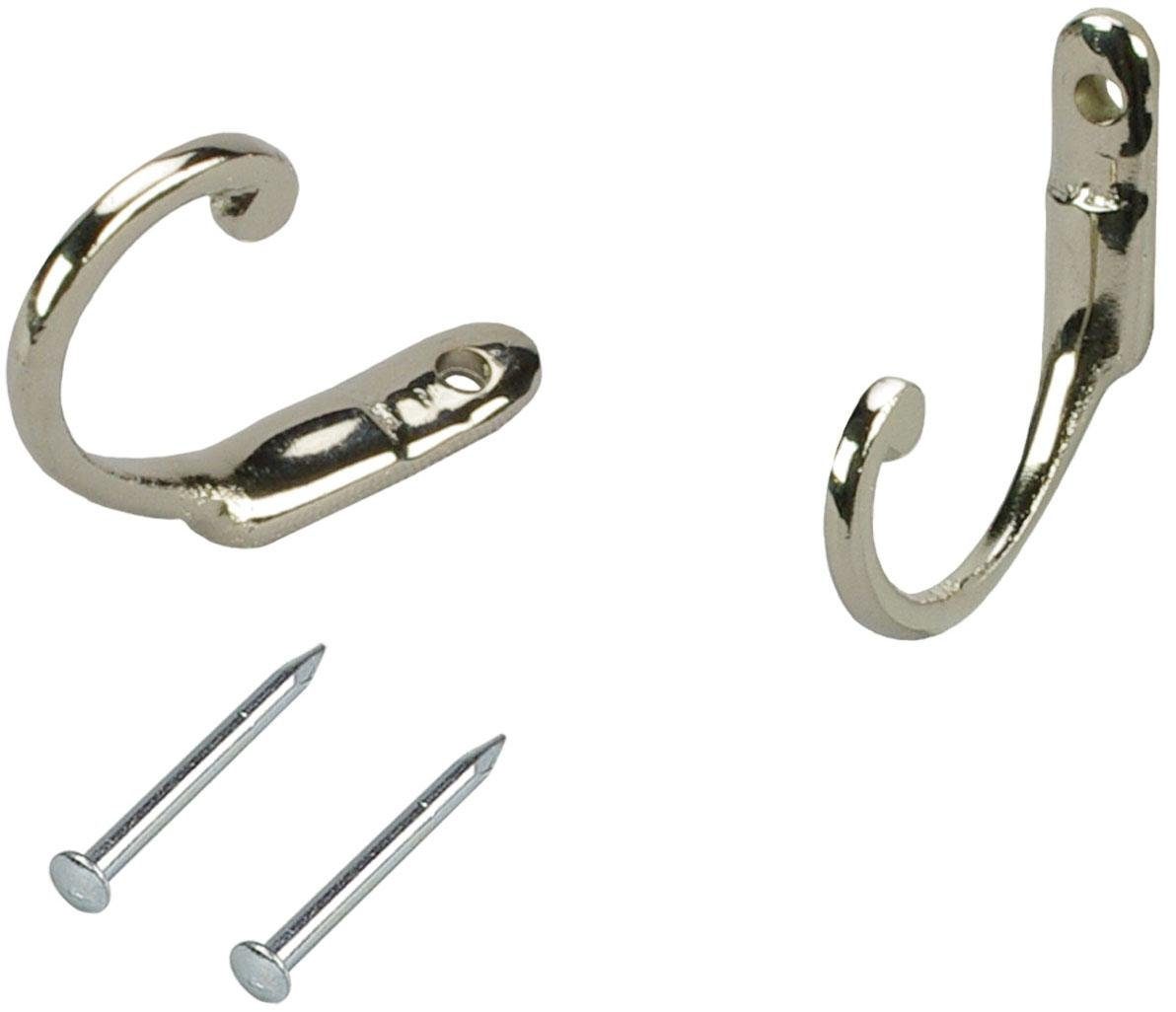 Liedeco Zierhaken, Gardinen, Vorhänge, (Set, 2-St), für Vorhänge