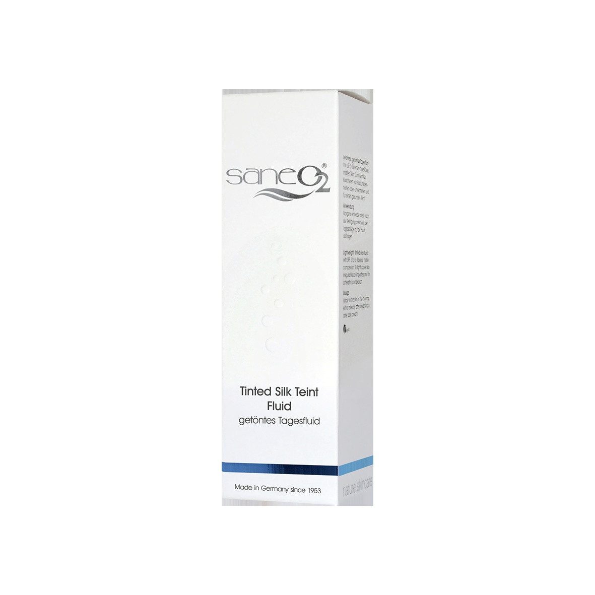 GW Nature Cosmetic Getönte Gesichtscreme SaneO2® Tinted Silk Teint Fluid 30 ml - Getöntes Gesichtsfluid, Vegan - Getönt, mattierend, mit LSF 3