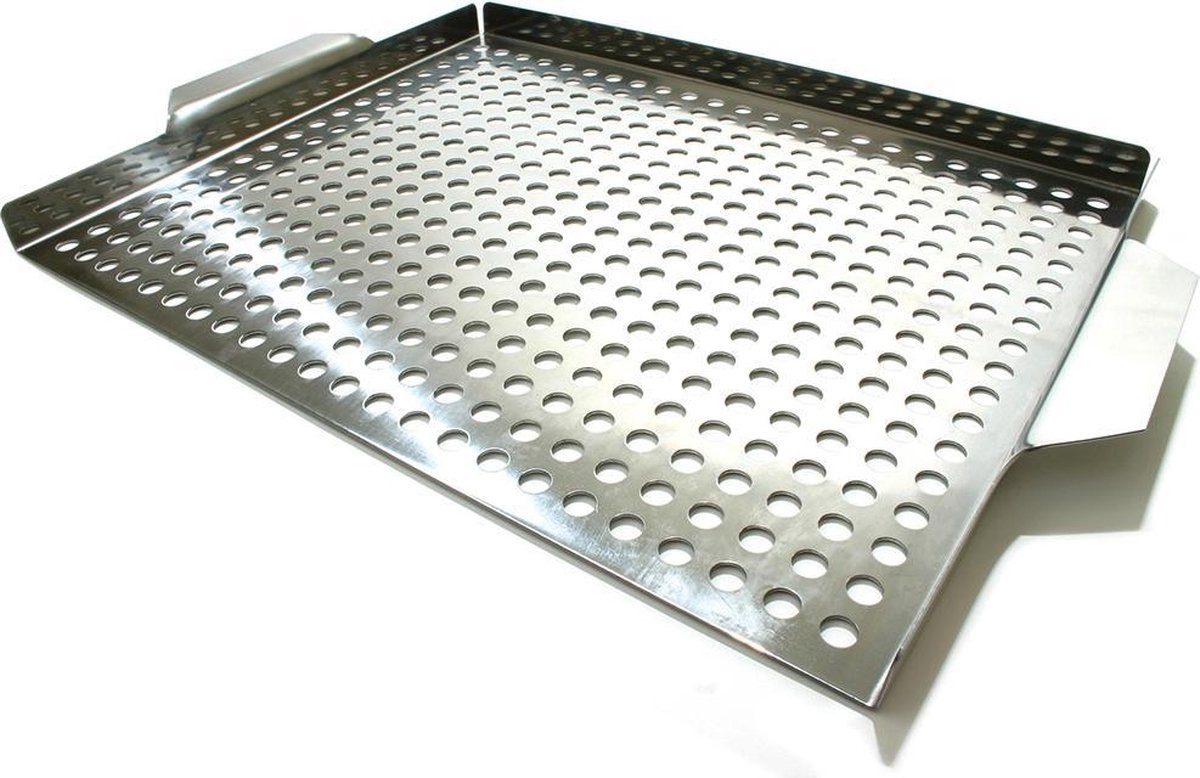 Broil King Grillplatte Inox-Backplatte Geperforiert 39 x 33 cm (1-St), geperforierte Backplatte aus Edelstahl