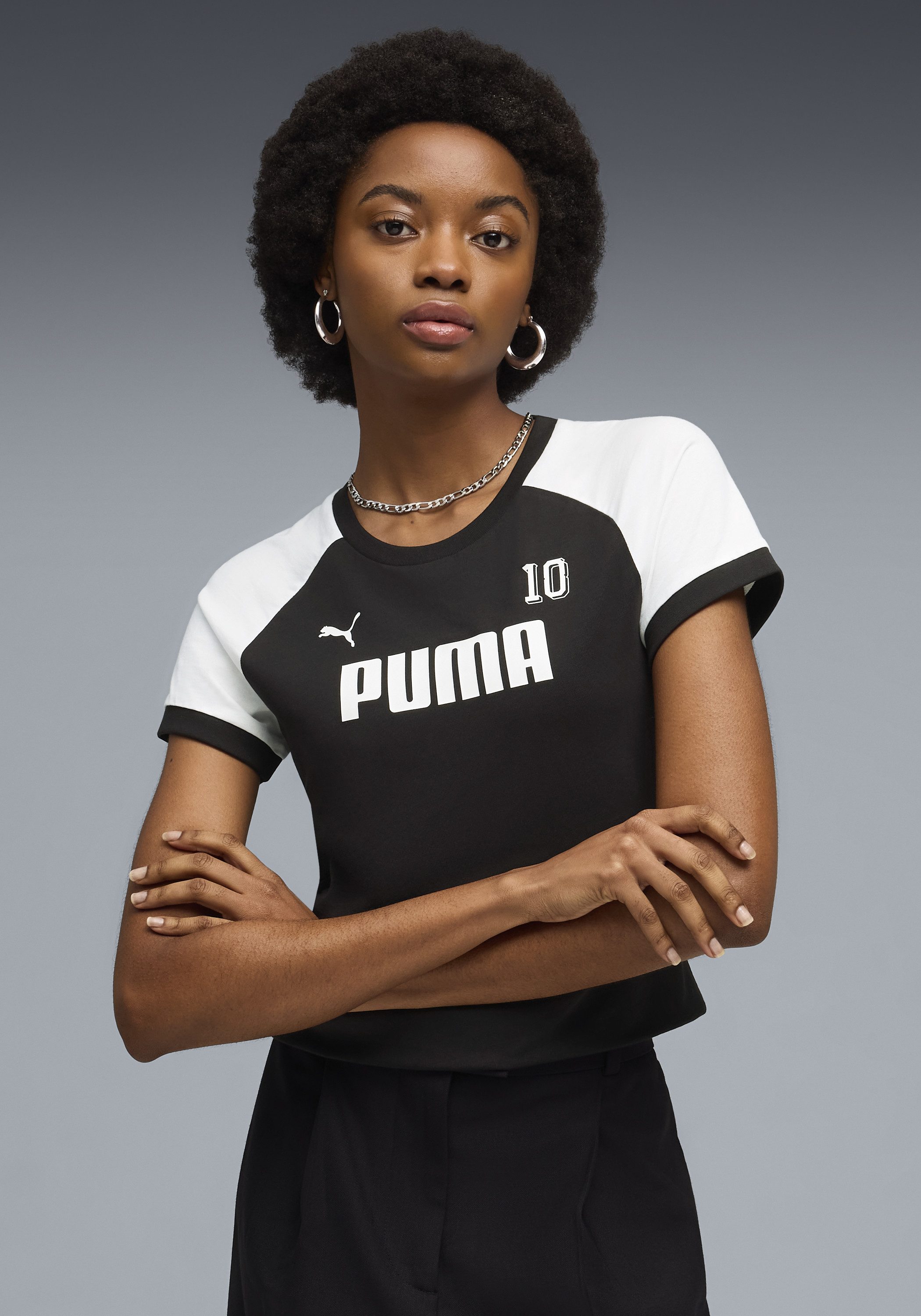 PUMA T-Shirt SPORT RINGERTEE Slim Fit Passform, Kurzarm, Rundhalsausschnitt