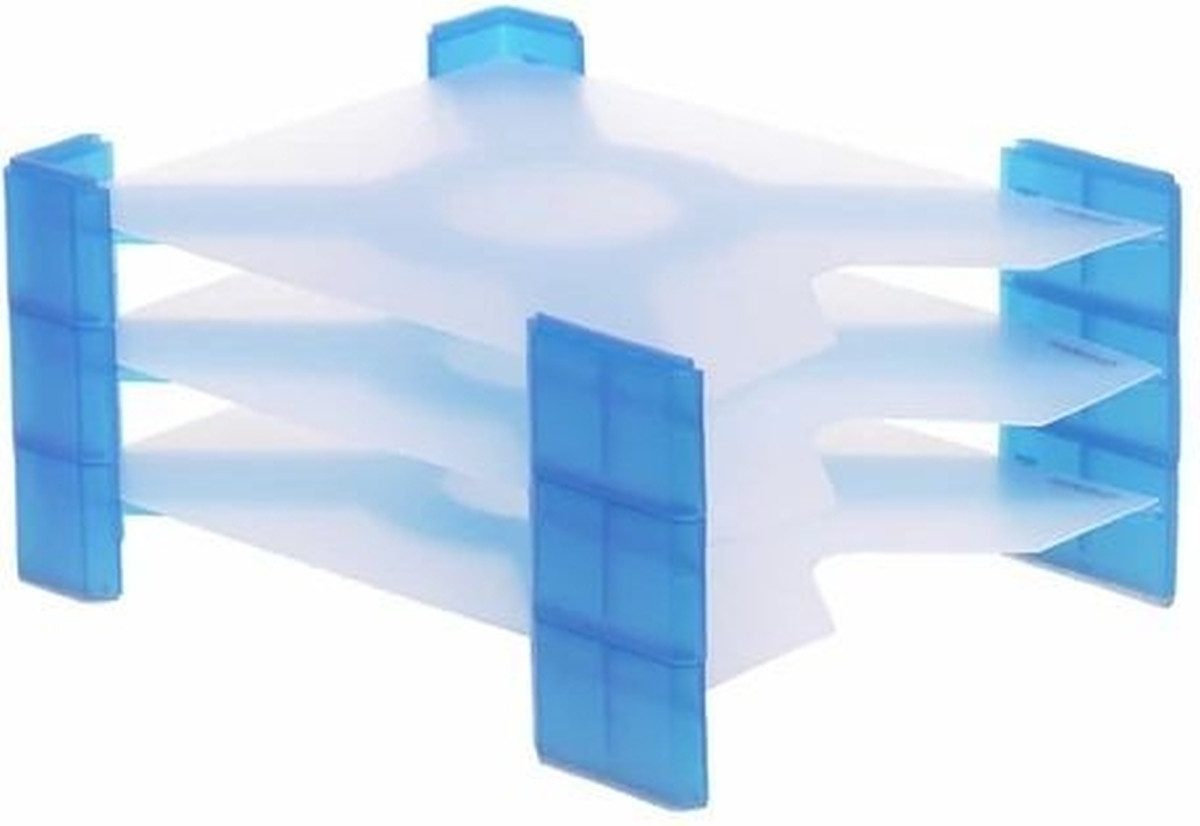 Briefablage Briefablage X-Filer A4 PP blau transluzent VE=3 Stück.