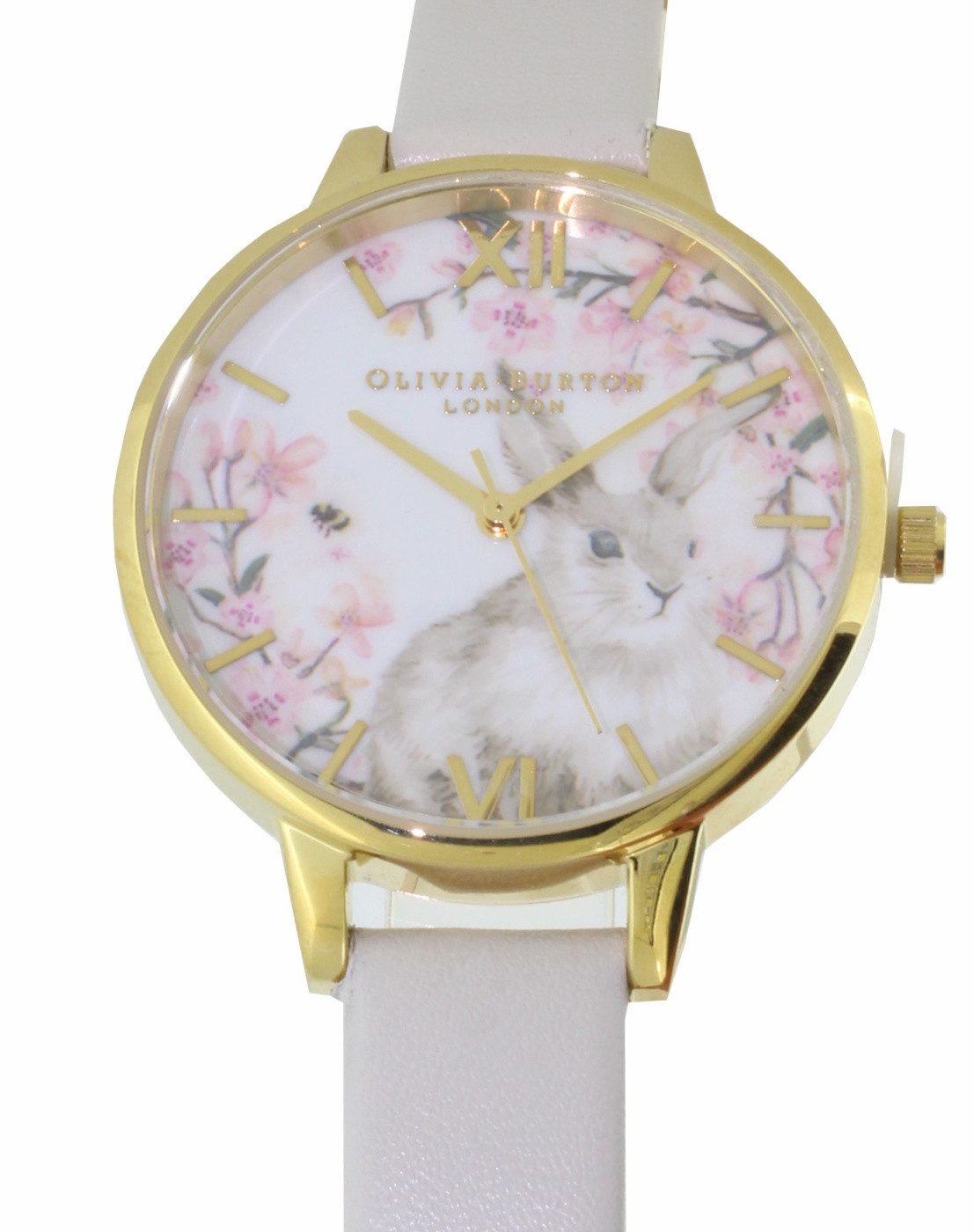 OLIVIA BURTON Quarzuhr OLIVIA BURTON Damen Quarz Uhr OB16WL74 Pretty Blossom Demi Vegan Blush