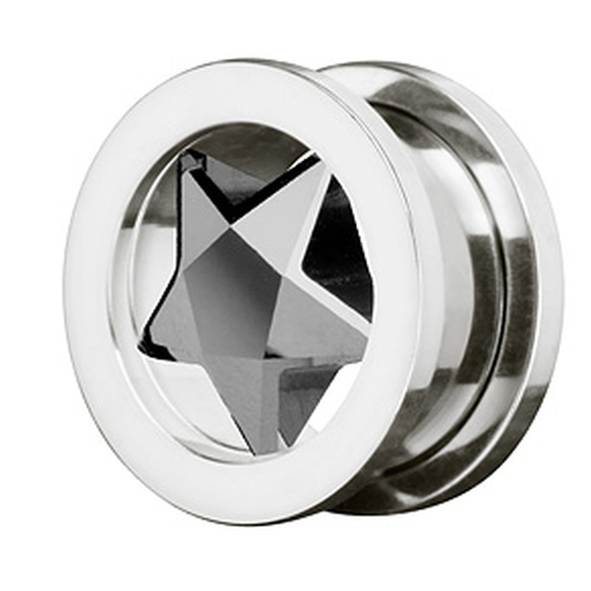 Taffstyle Plug Piercing Schraub Zirkonia Kristall günstig online kaufen