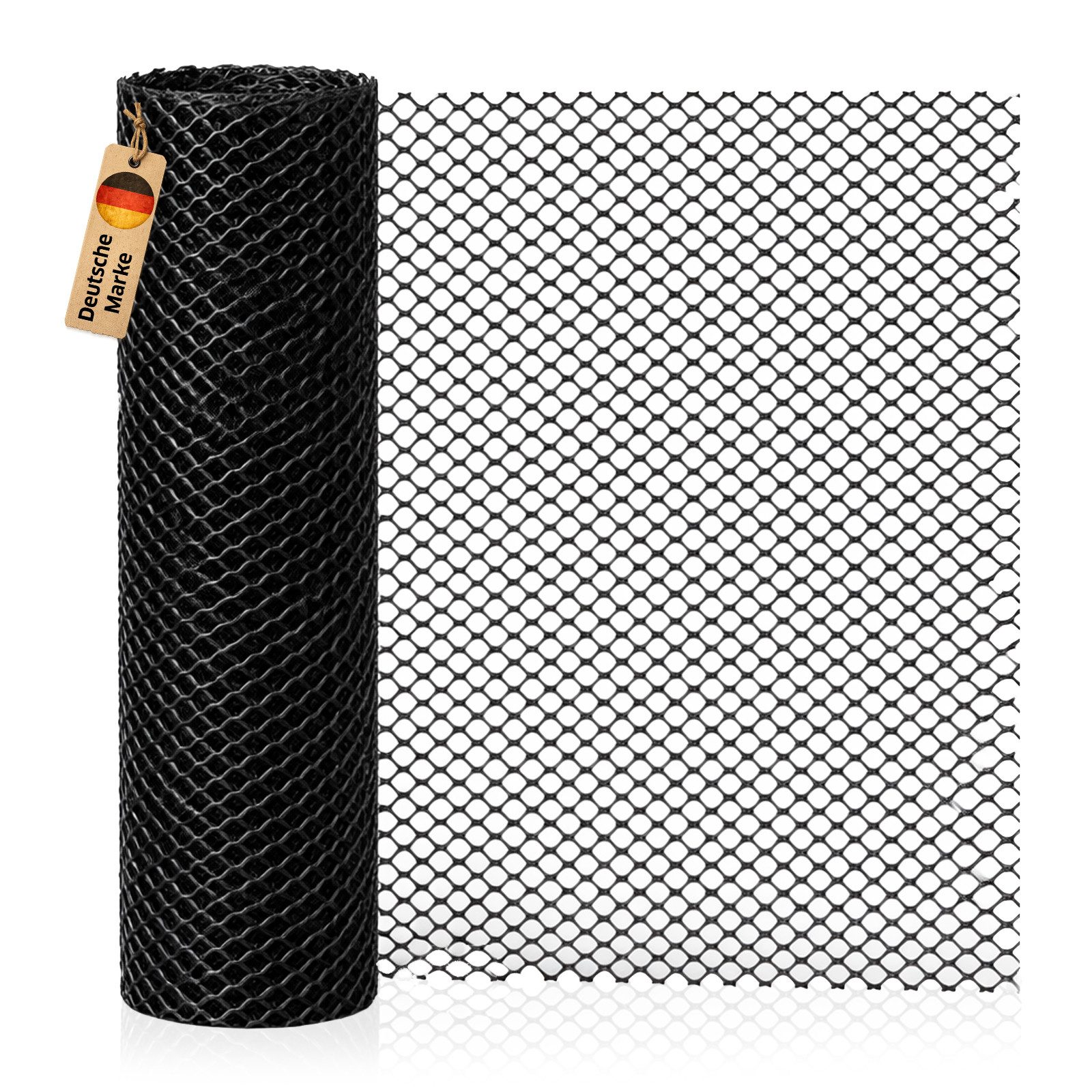 NOOR Gartenzaun Kunststoffzaun 270g/m2 - PVC ummantelt - 15x15 mm Maschenweite, Vielseitig einsetzbares Drahtgeflecht - wetterfest & flexibel