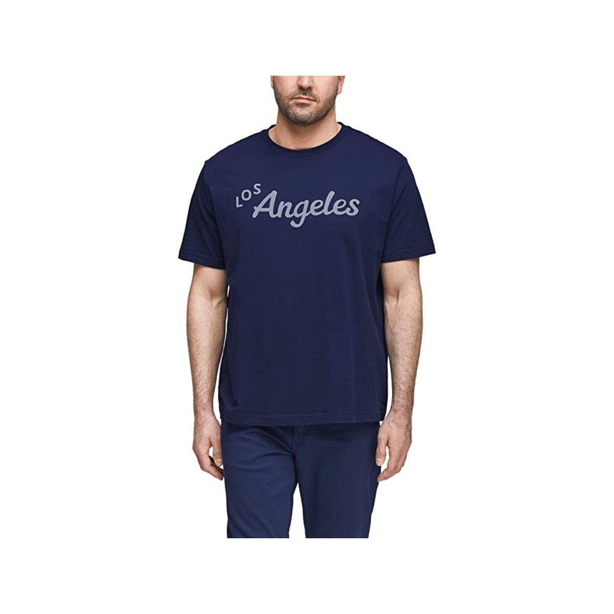 s.Oliver T-Shirt blau regular fit (1-tlg)