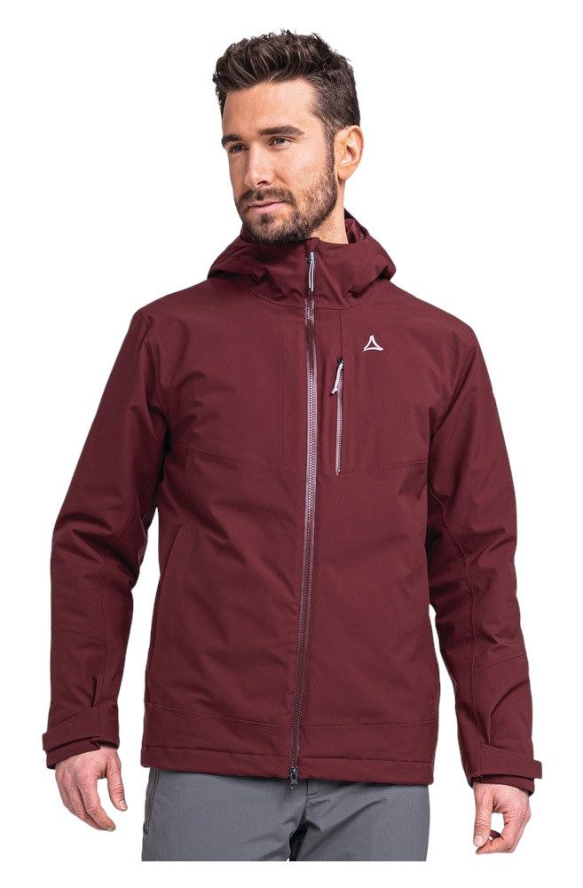 Schöffel Funktionsjacke Wanderjacke Torspitze (4-Wege-Stretch, wasserdicht) weinrot Herren