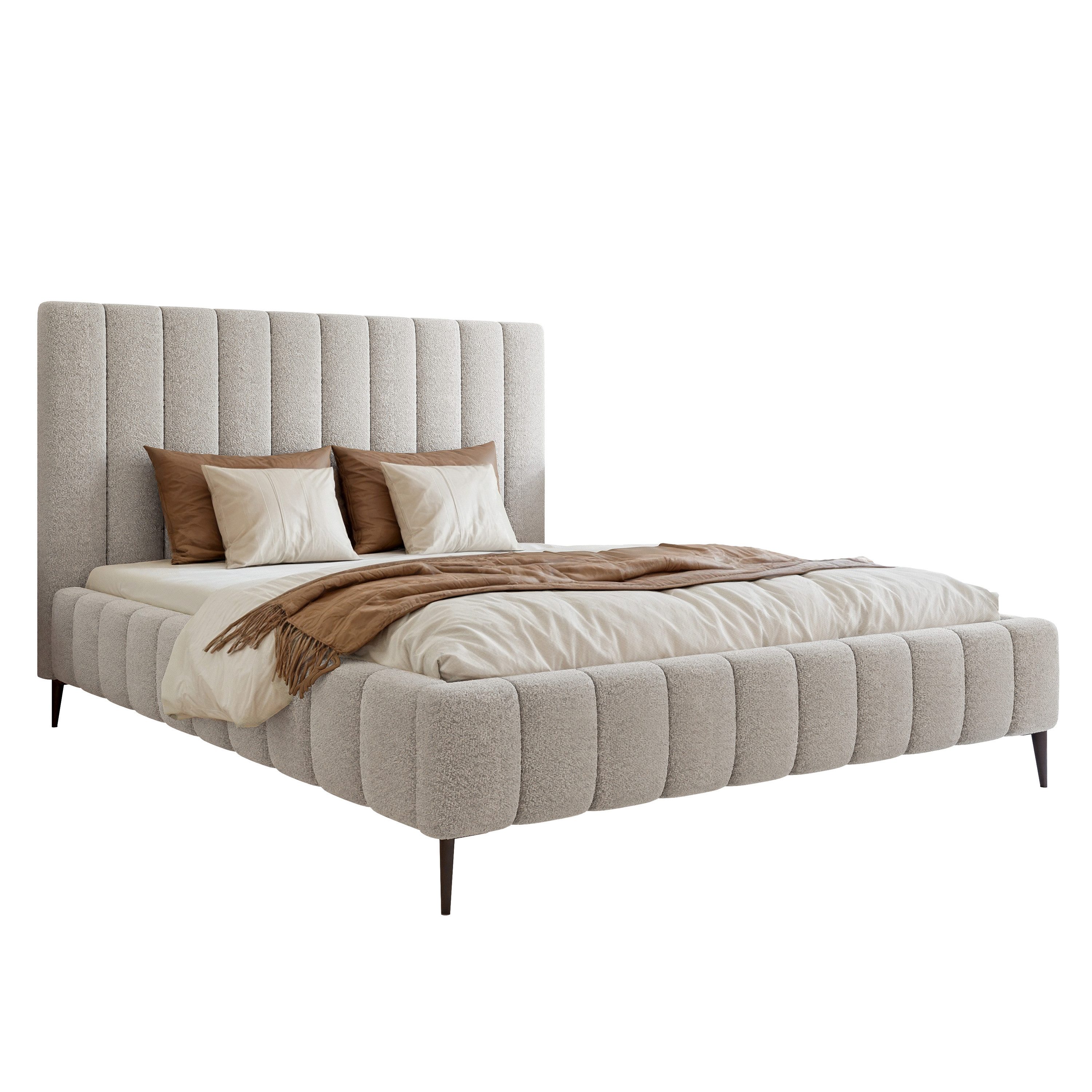 Goldstoff Polsterbett Luxuriöses Bett mit hohem günstig online kaufen