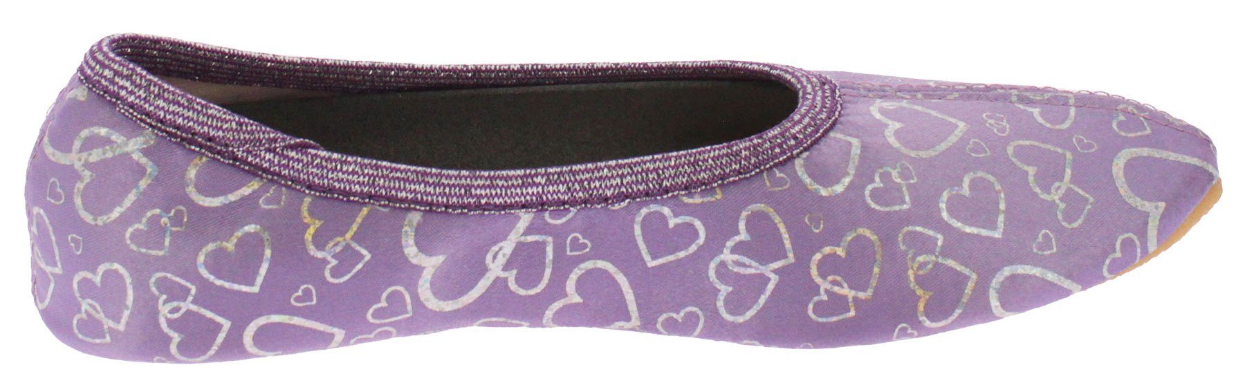 Beck Schläppchen Deluxe Gymnastikschuh (bis Gr. 38 erhältlich, für Sport und Zuhause) mit rutschfester Gummi-Laufsohle