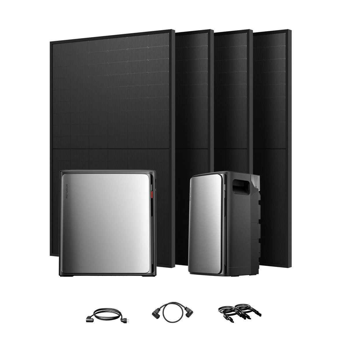 Ecoflow Balkonkraftwerk 1820W ECOFLOW STREAM Ultra X 3,84kWh Speicher mit STREAM AC Pro, (1 x/2 x/3 x ECOFLOW STREAM AC Pro 1,92kWh Speicher (optional), 4 MPPT Solareingang mit integriertem Mikro-Wechselrichter