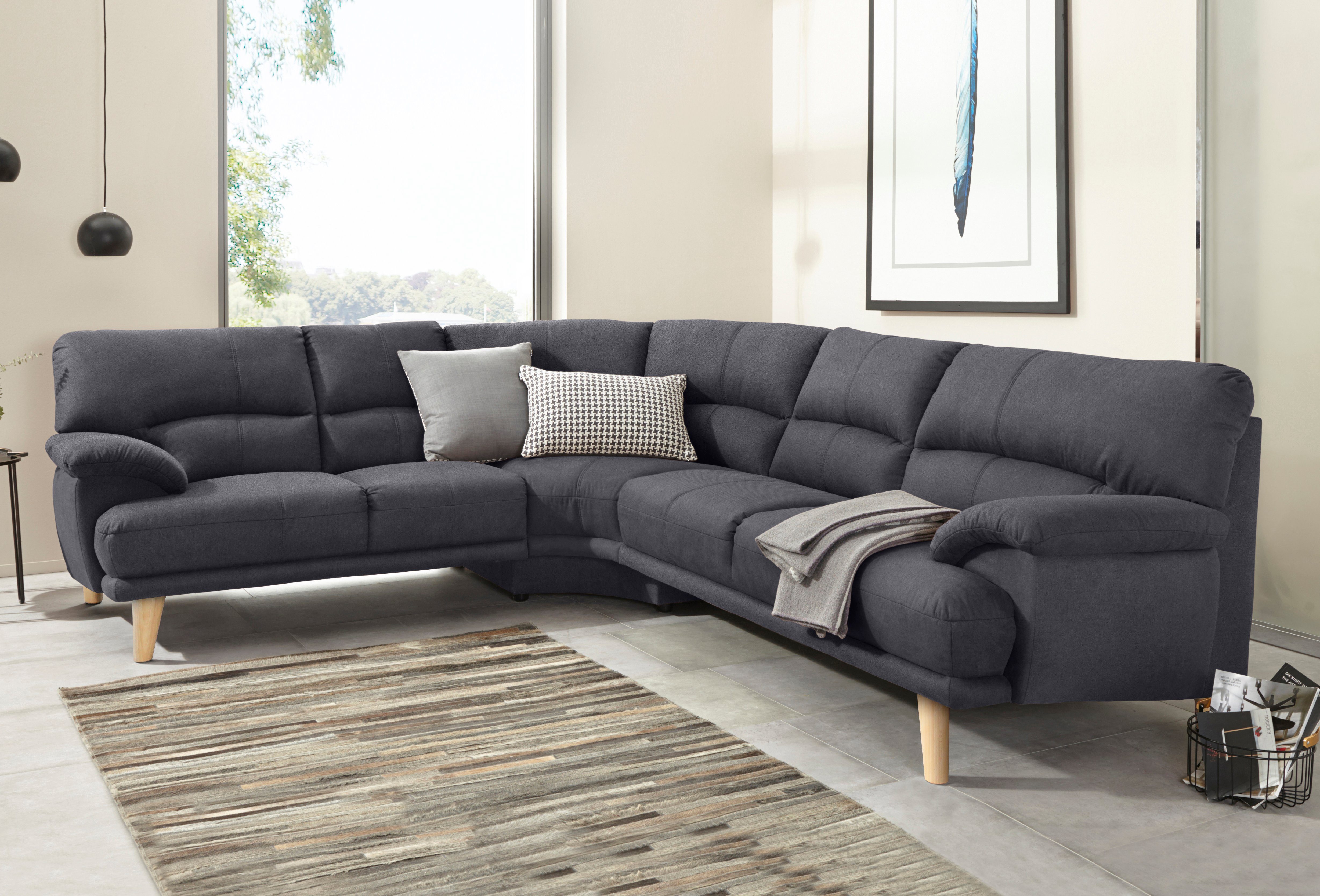TRENDMANUFAKTUR Polsterecke Cecilia, italienisches Designsprache, modern günstig online kaufen