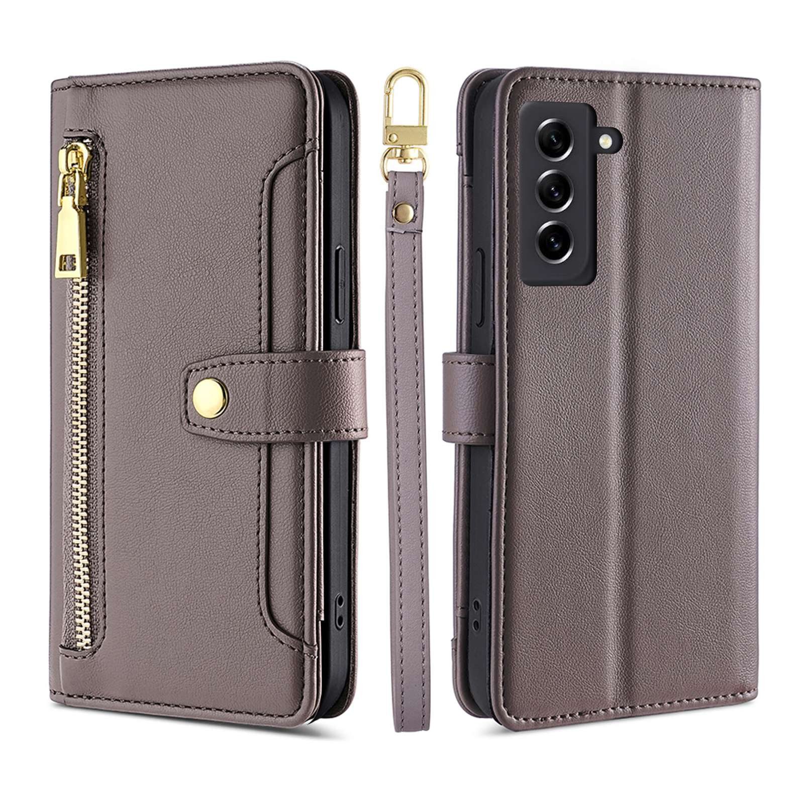 betterfon Handykette für Samsung Galaxy Leder Umhänge Hülle mit Kartenfächer, Hände frei – mit Silikonhülle & Schnur für flexiblen Alltag