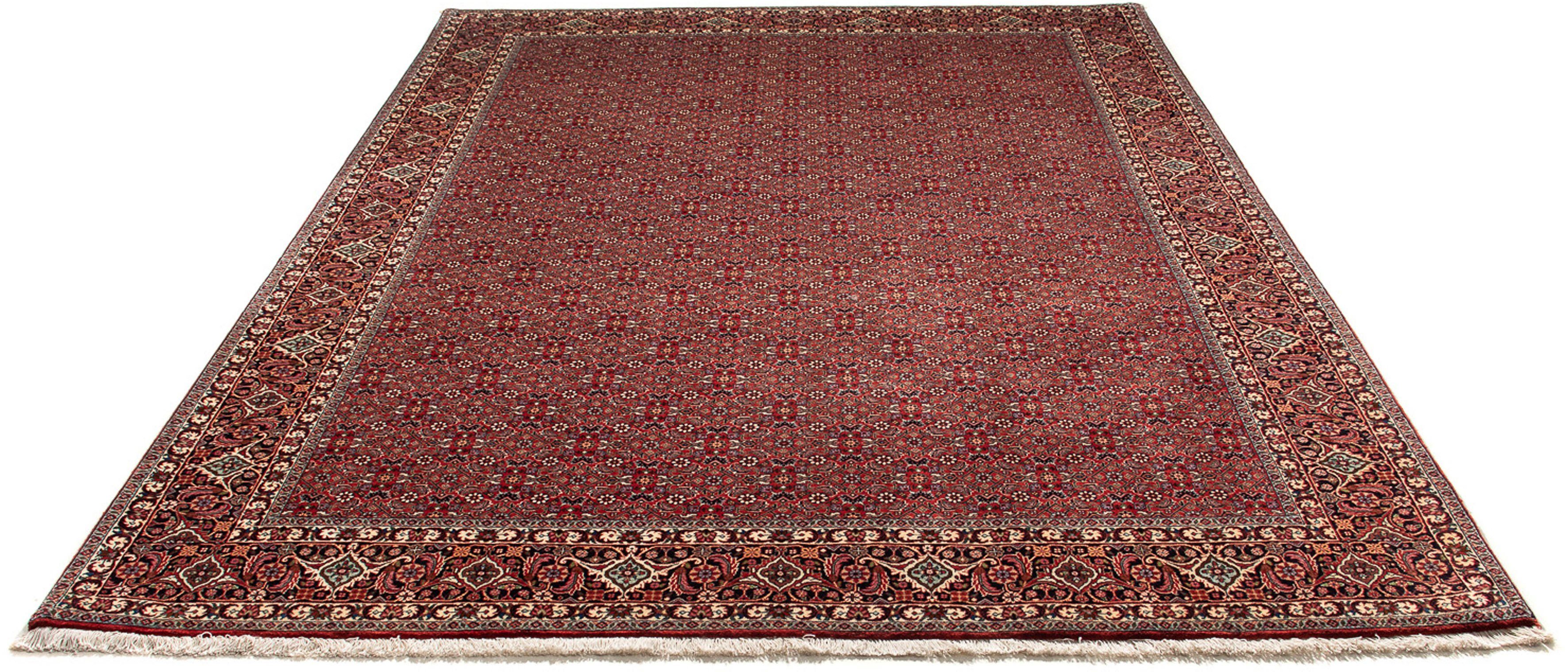 Orientteppich Perser - Bidjar - 302 x 210 cm - dunkelrot, morgenland, rechteckig, Höhe: 15 mm, Wohnzimmer, Handgeknüpft, Einzelstück mit Zertifikat