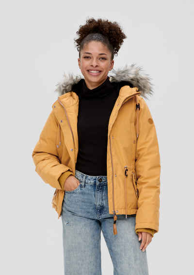 QS Outdoorjacke Jacke mit Kunstpelz