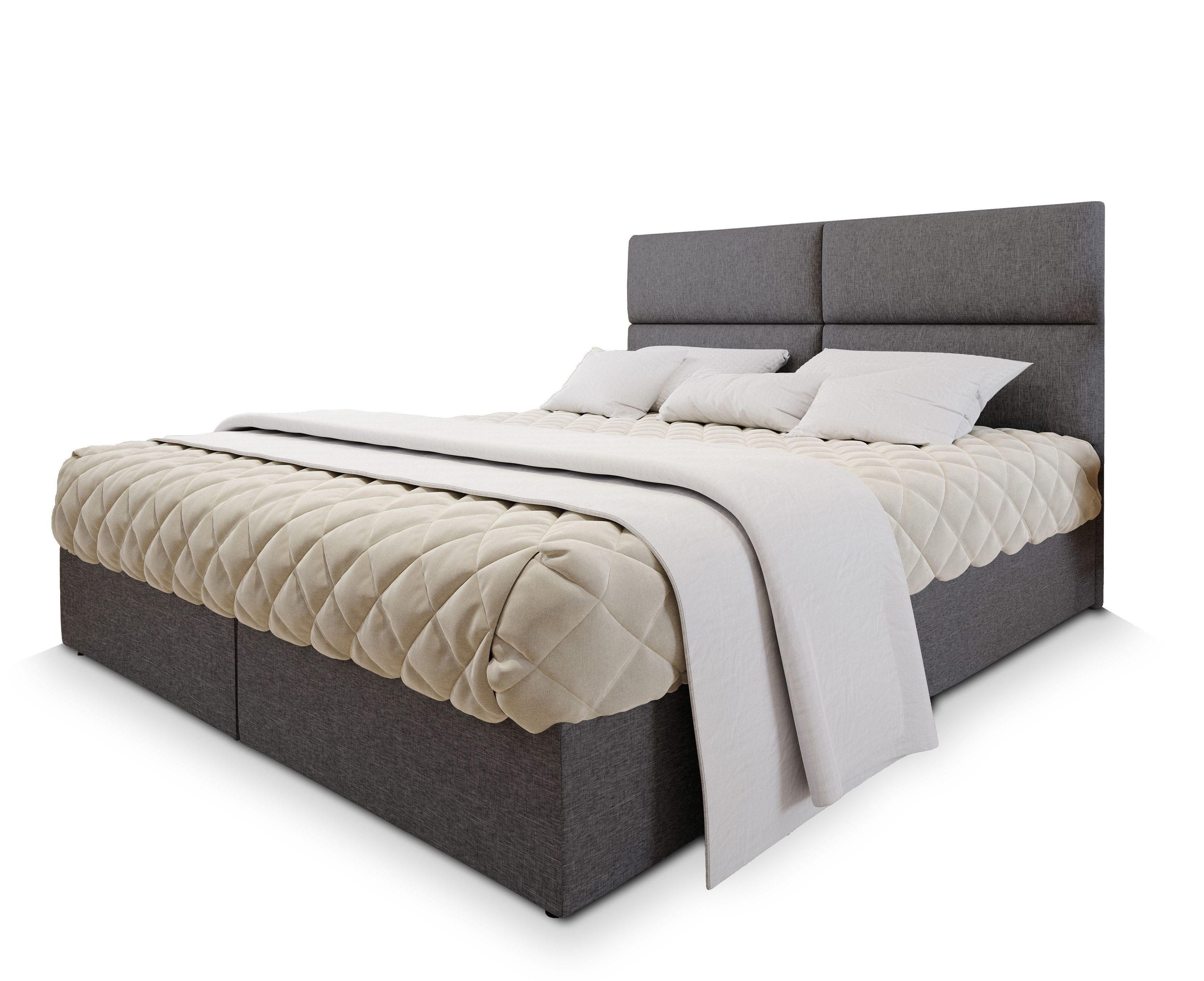 Masseno Boxbett LONIS 180x200 cm mit Bonell Matratze und Topper