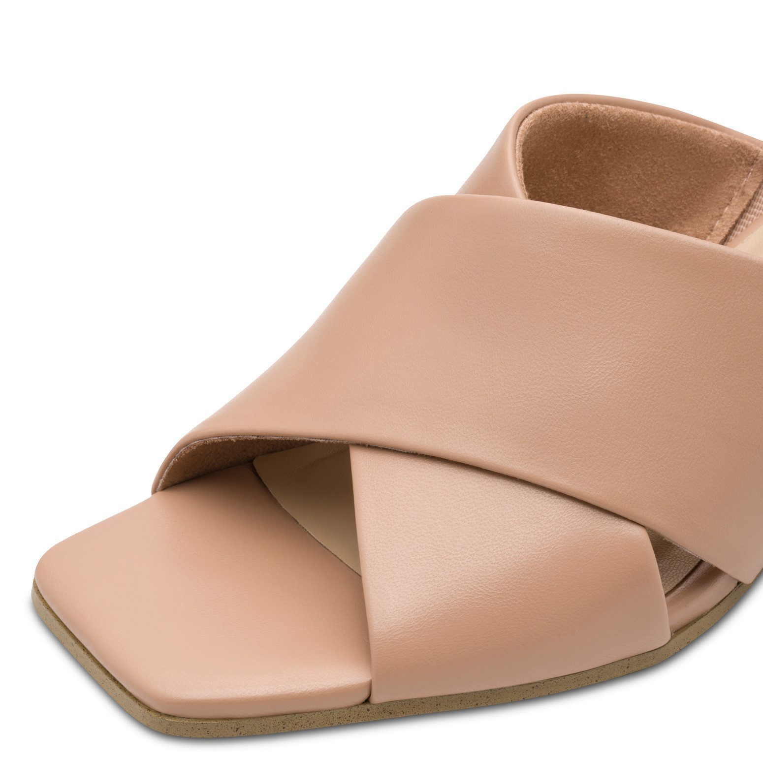 MARCO TOZZI Pantolette, Blockabsatz, Sommerschuh, Schlappen mit gekreuzter Bandage