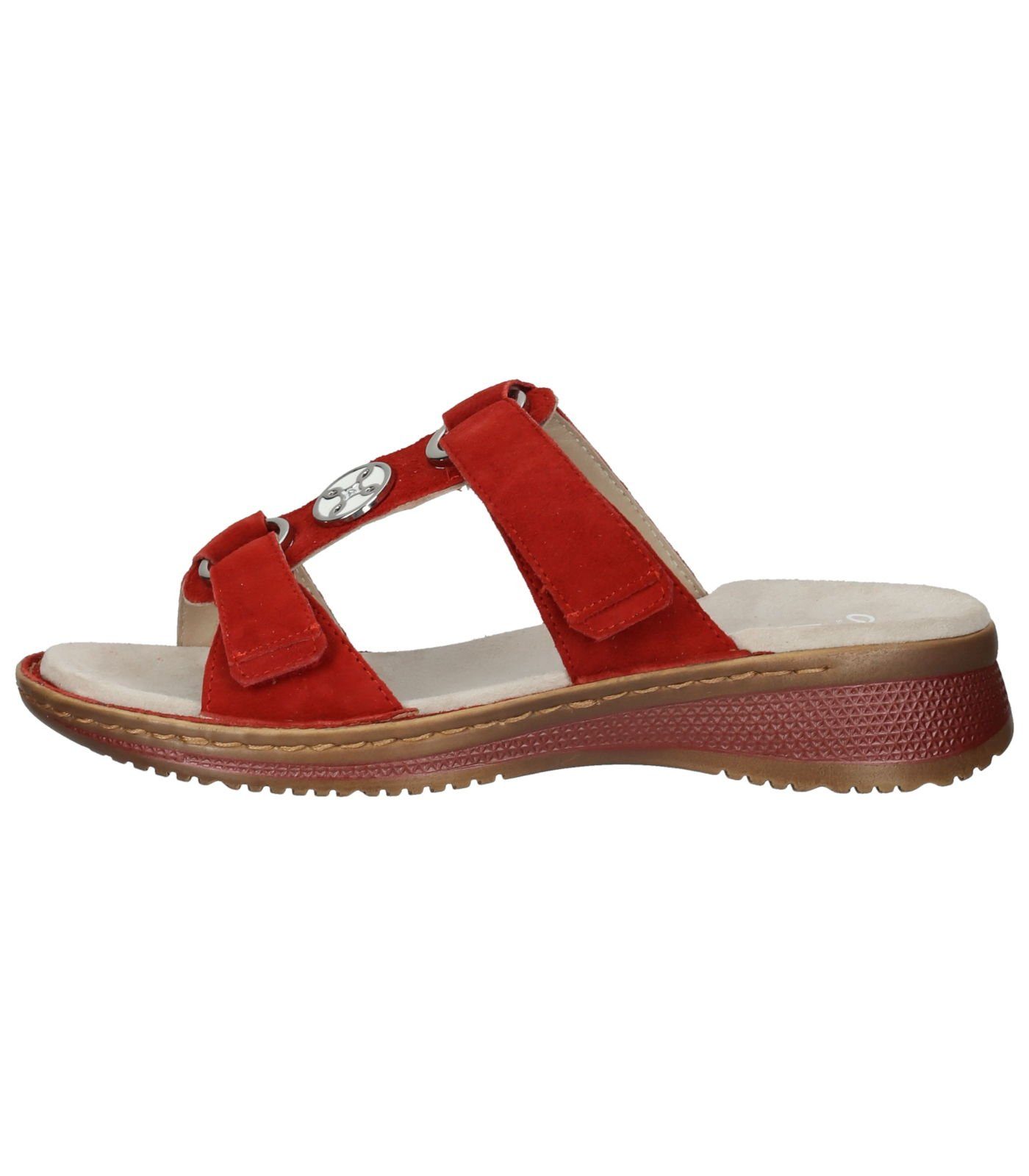 Veloursleder Rot Pantolette Pantoletten Ara