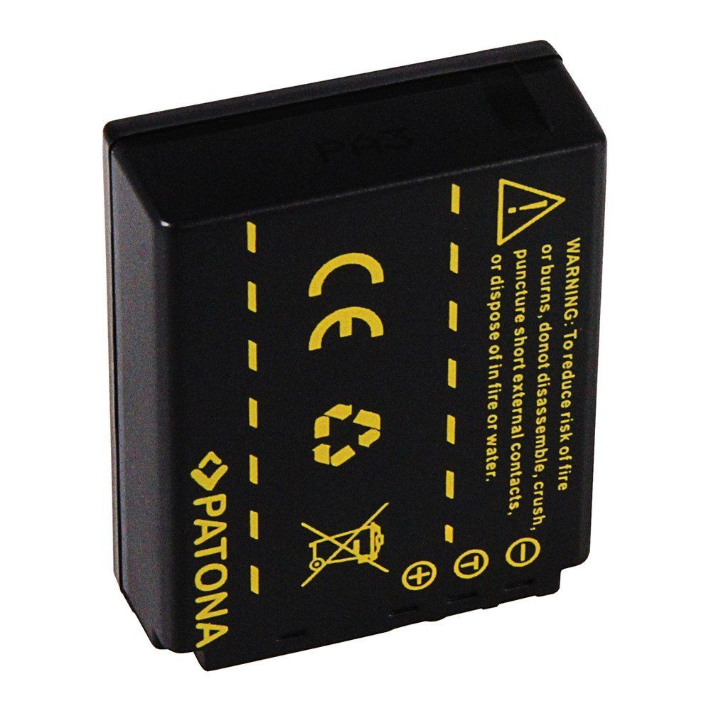 Patona 2x Akku für Panasonic CGA-S007 Kamera-Akku Ersatzakku 1000 mAh (3,7 V, 2 St), S007 DMC-TZ5 TZ4 TZ3 TZ2 TZ1 DMW-BCD10