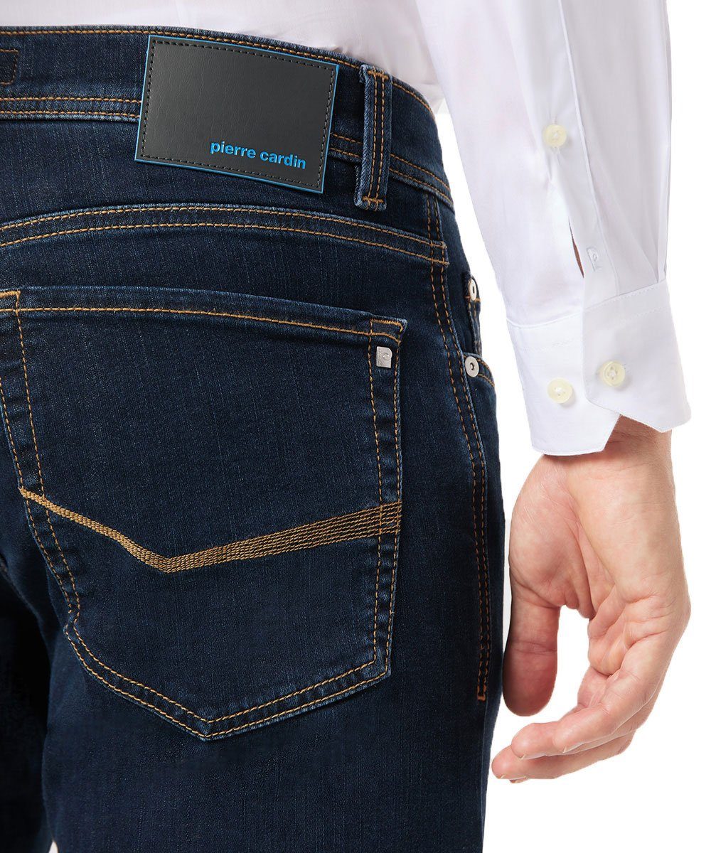 Futureflex Lyon Cardin Tapered dark Pierre 5-Pocket-Jeans blue