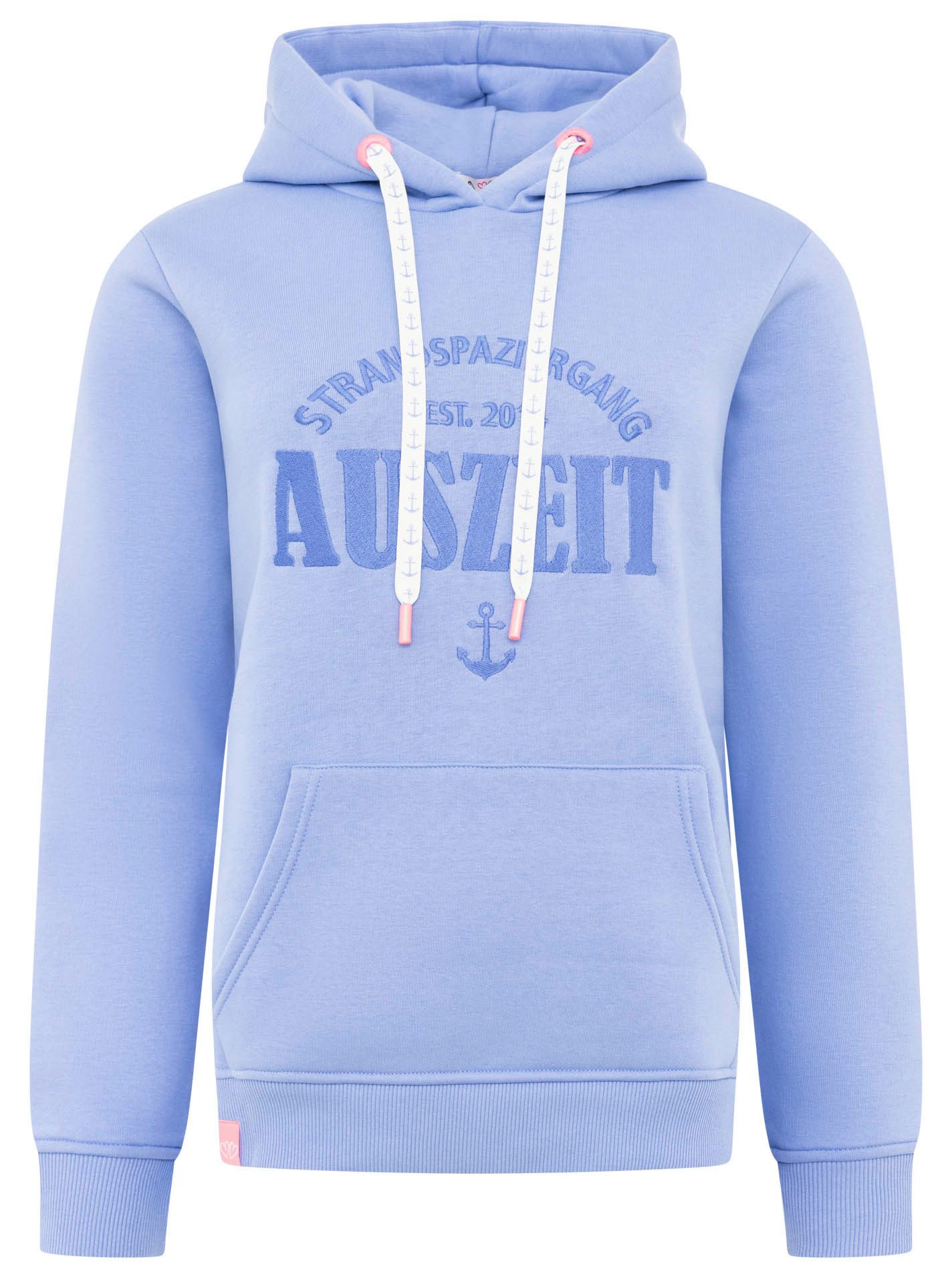 Zwillingsherz Hoodie "Auszeit" mit gestickter "Auszeit"-Botschaft, günstig online kaufen