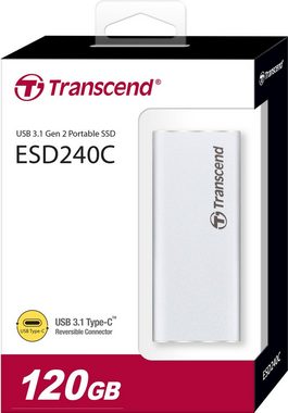 Transcend »ESD240C« externe HDD-Festplatte (120 GB) 520 MB/S Lesegeschwindigkeit, 460 MB/S Schreibgeschwindigkeit