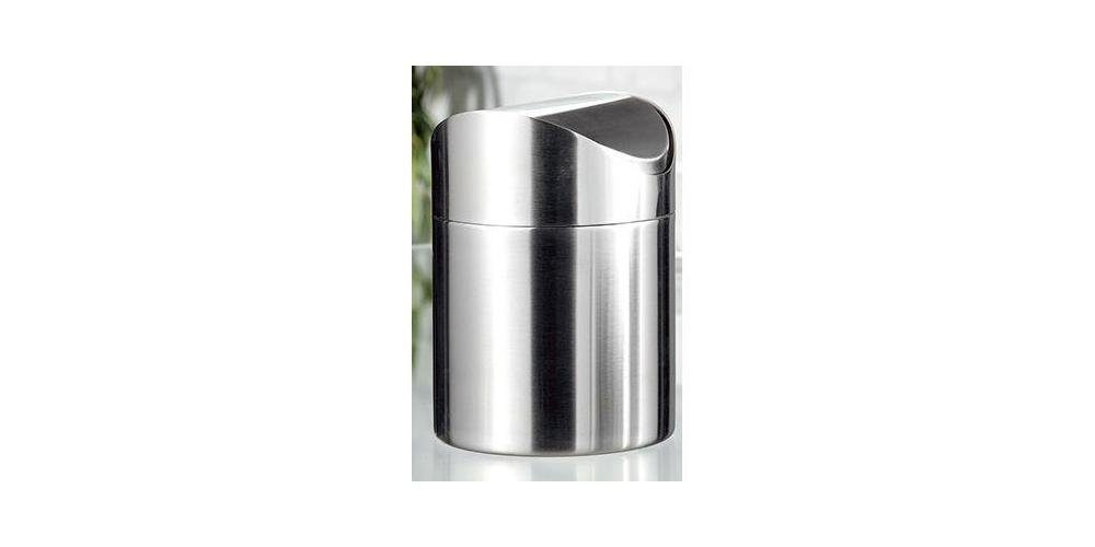 Esmeyer Papierkorb Tischabfallbehälter SWING Maße: 12 x 15 cm (x H) Werkstoff: Edelstahl