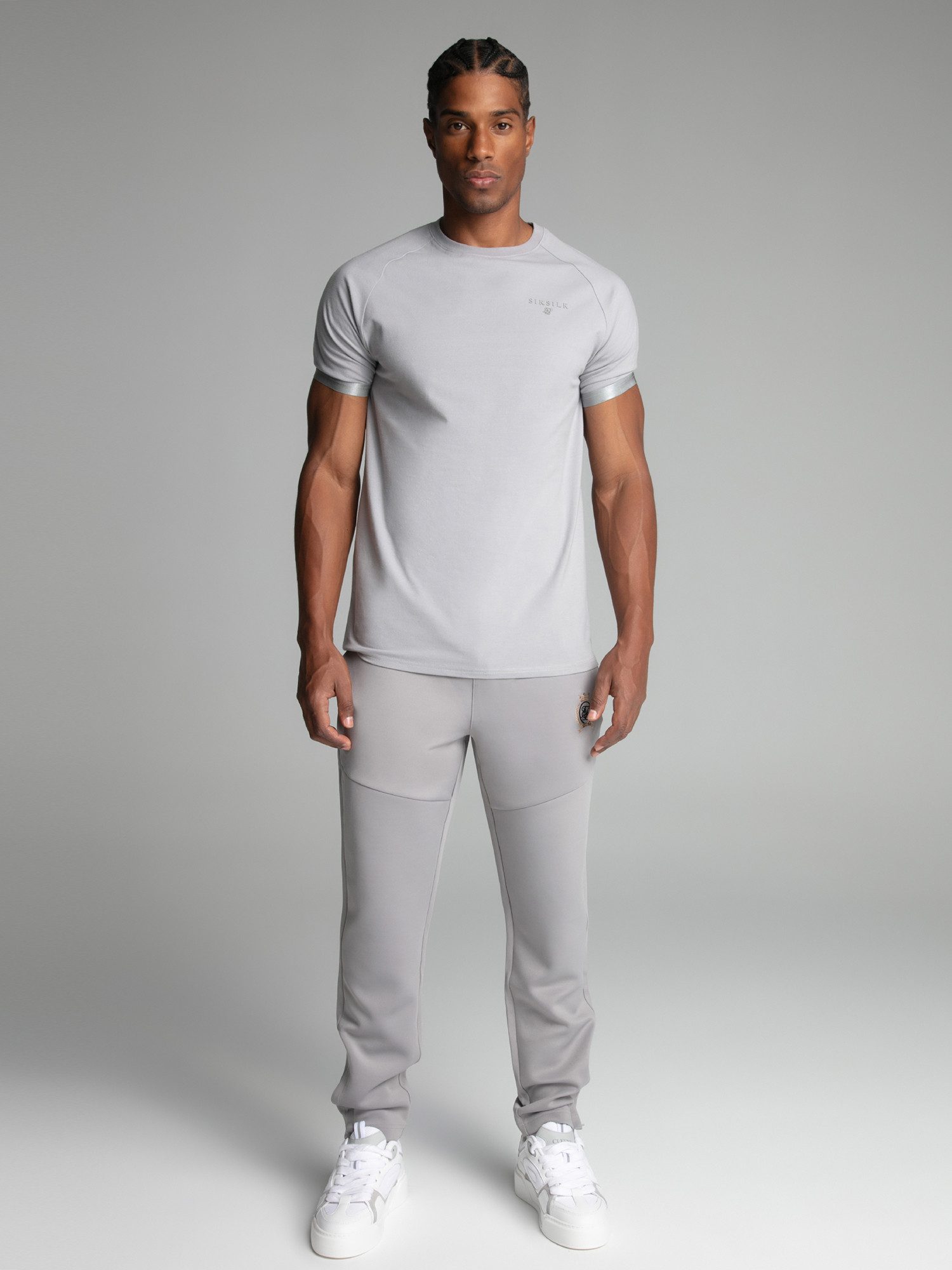 Siksilk Sweathose SikSilk Herren Graue Trainingshose günstig online kaufen