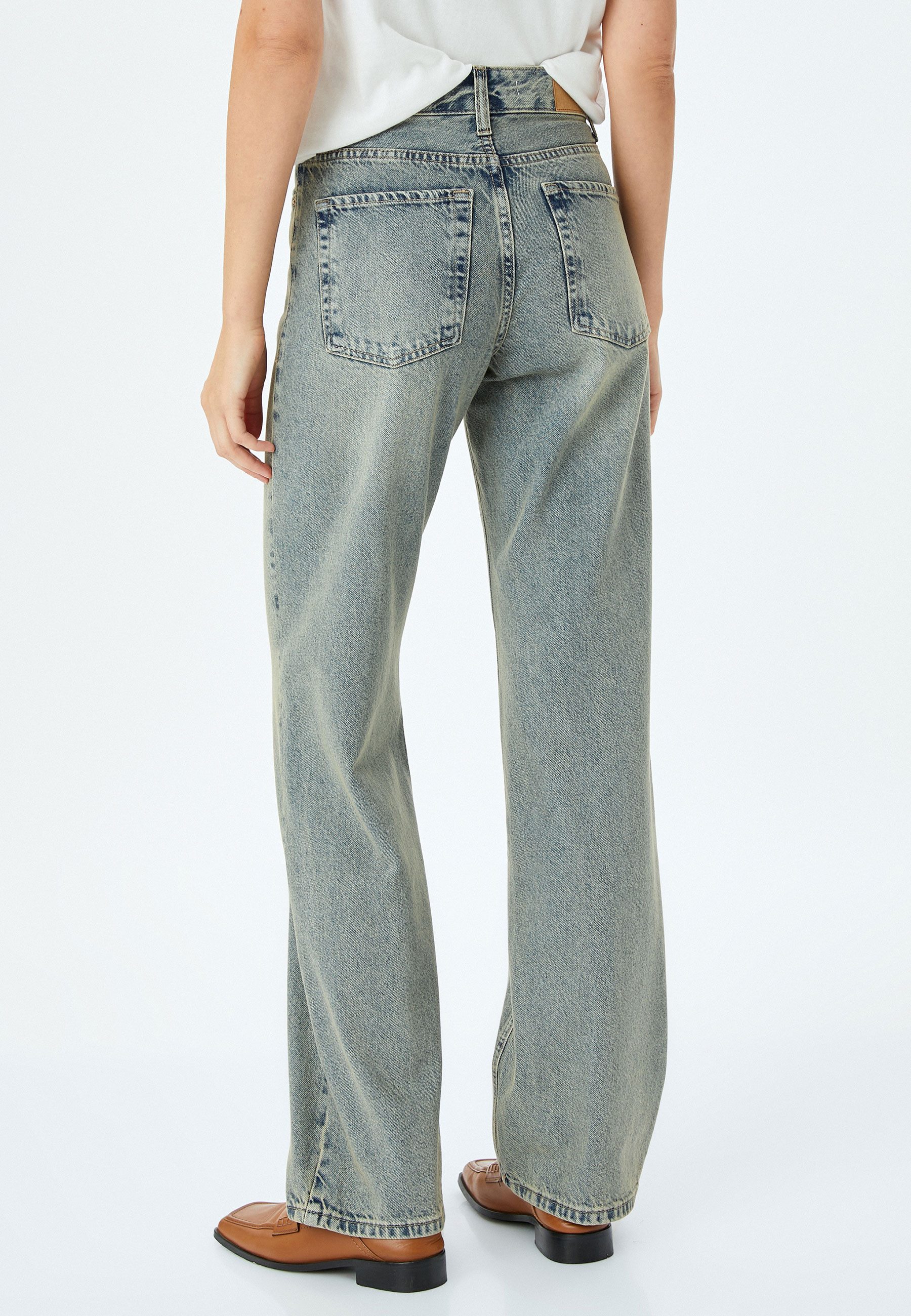 Koton 3/4-Jeans Denim Straight Straight-Jeans