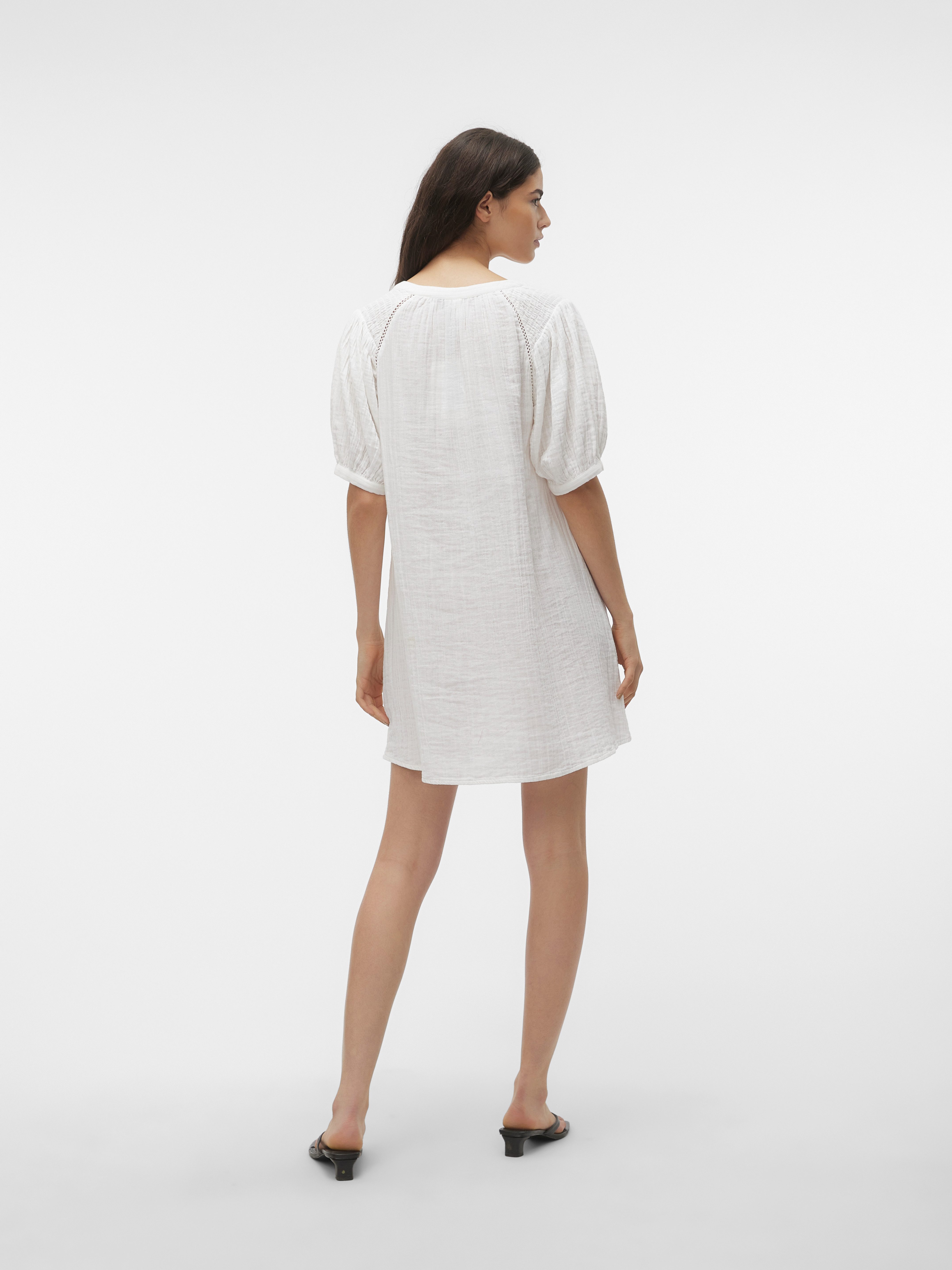 Vero Moda Tunikakleid VMKISY 2/4 SLEEVE TUNIC WVN BTQ Sommerkleid