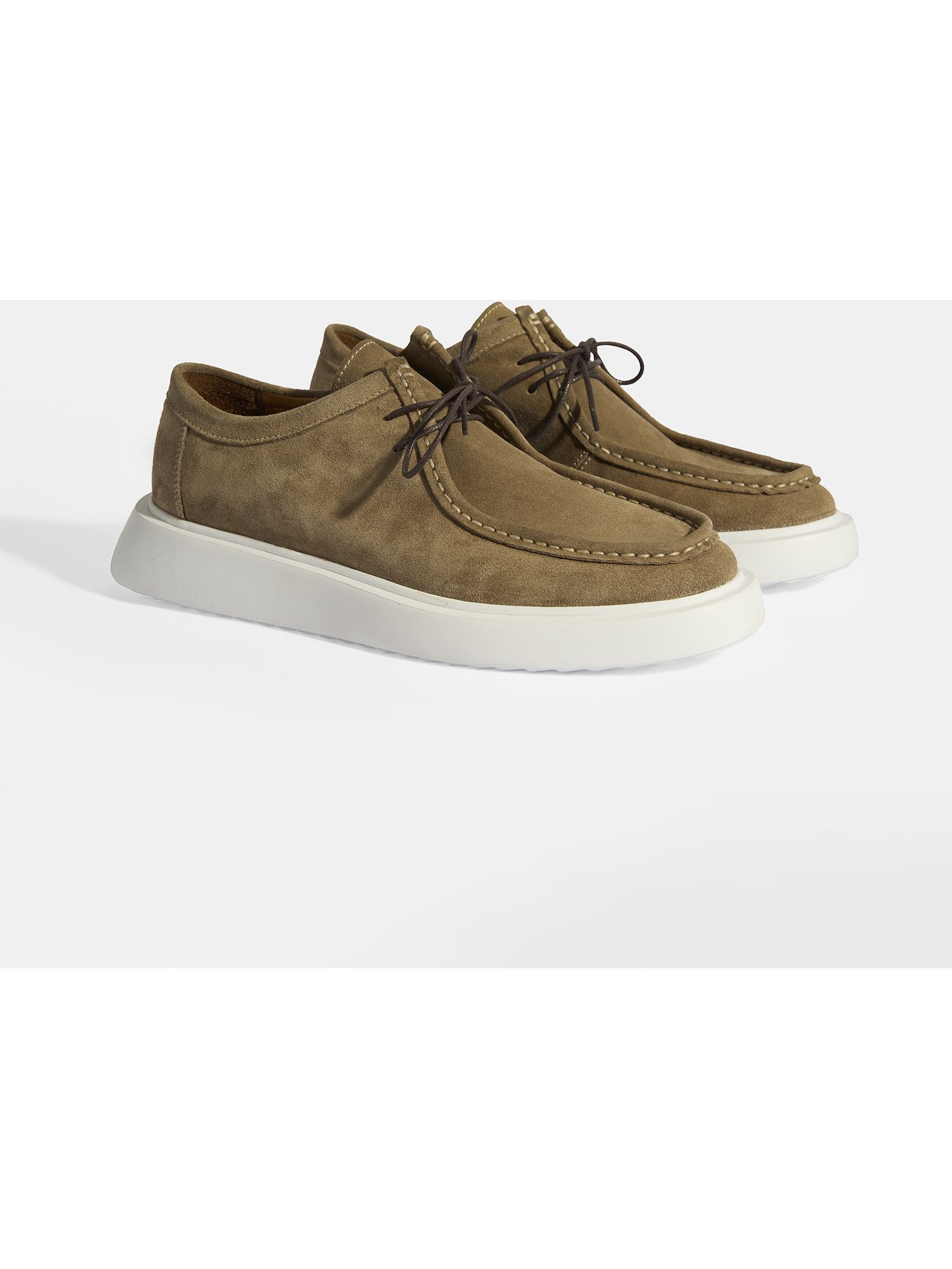 Desa DESA Herren-Freizeitschuhe aus Wildleder mit Schnürung und runder Zehe Daunenschuh