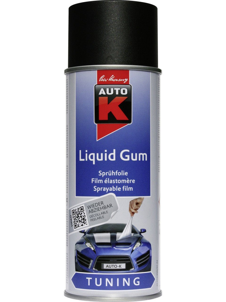 Gum 400ml Sprühfolie Auto-K Sprühfarbe Tuning Auto-K Liquid schwarz