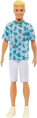 Barbie Anziehpuppe Fashionistas Ken mit blondem Haar und Kaktus-T-Shirt