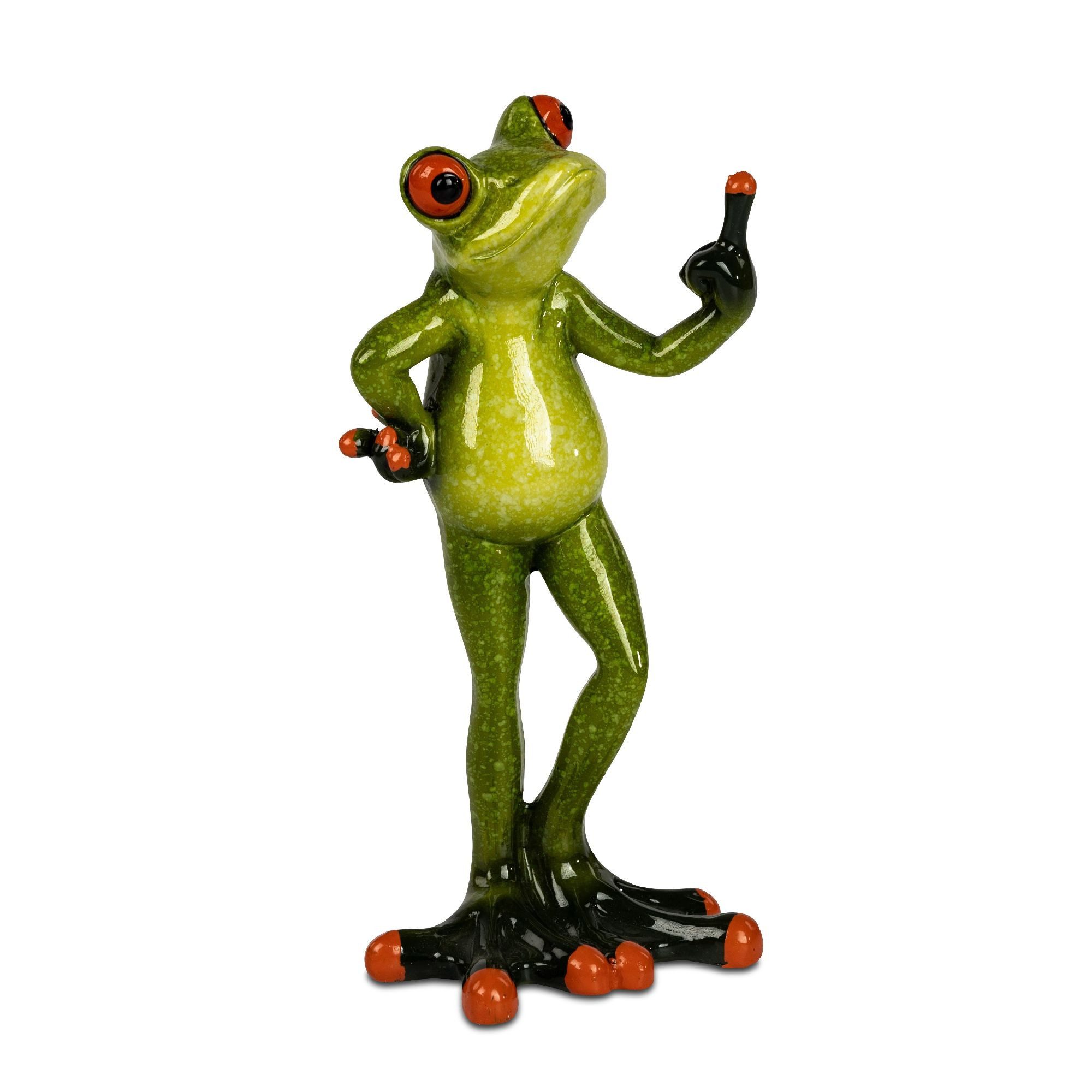 formano Dekofigur Froschhausen, Höhe: 16cm, Farbe: Grün, Motiv: Frosch