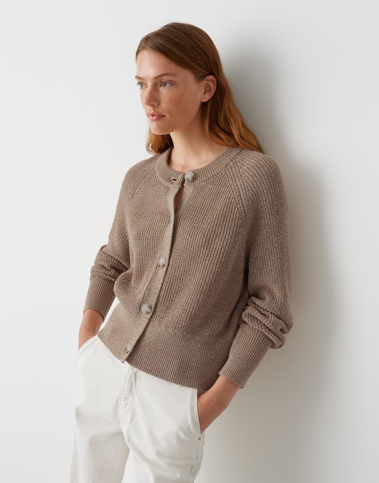 OPUS Strickjacke DOLPINE Regular mit Schimmer Effekt günstig online kaufen