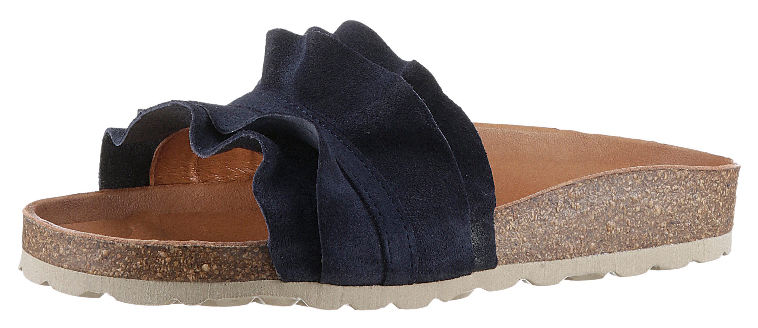 VERBENAS Rocio Roda Pantolette Sommerschuh, Flat mit geschwungenen Laschens günstig online kaufen