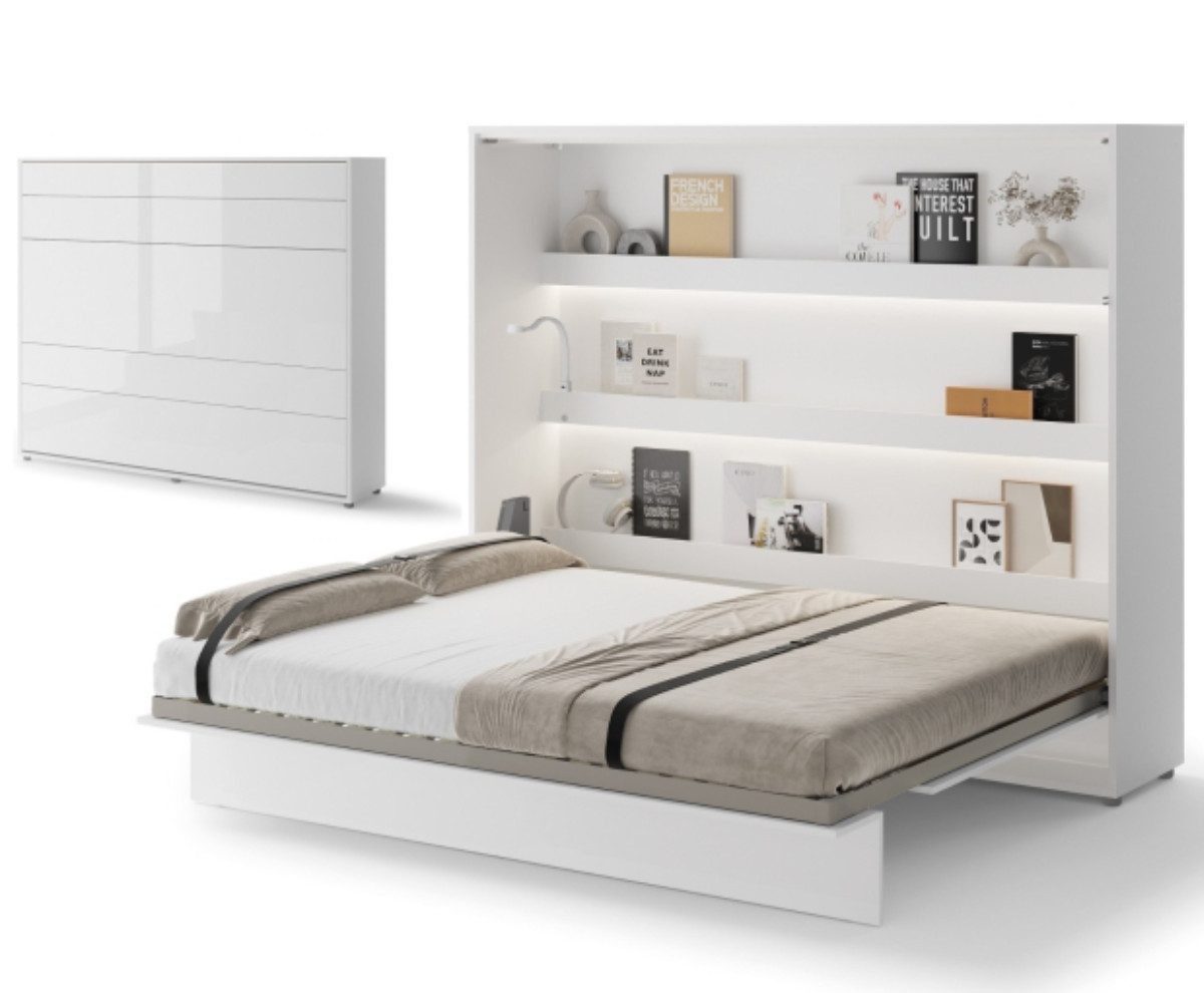 Compleo Schrankbett Horizontal Wandklappbett Lenart Bed Concept Schrankklap günstig online kaufen