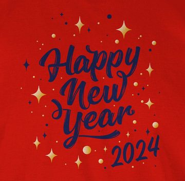 Shirtracer T-Shirt Happy new year 2024 Silvester Erwachsene