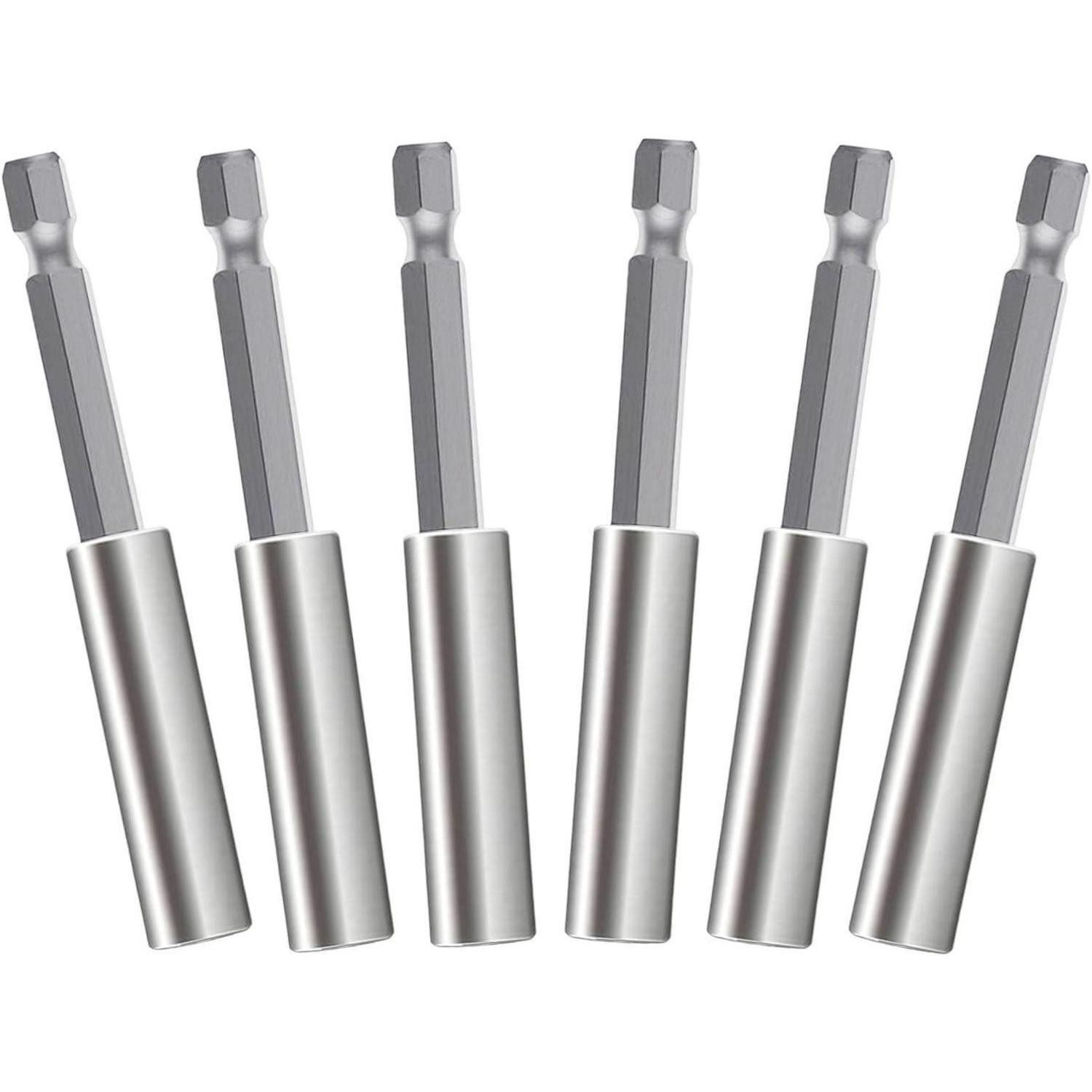 LuxusKollektion Bithalter Bit-Halter Verlängerung 60mm Edelstahl 1/4"