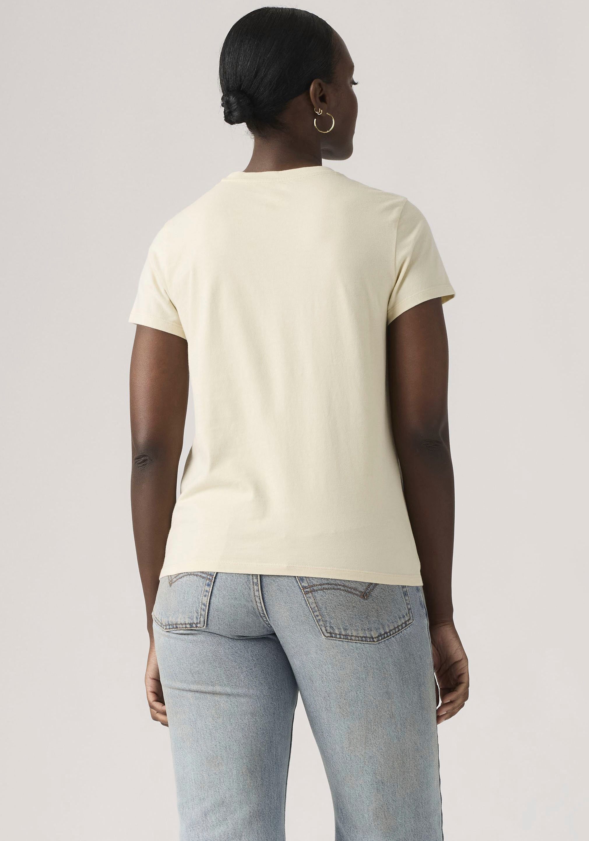 Levi's® Rundhalsshirt THE PERFECT TEE mit Logo im Metallic-Holo Print – Bild 3 von 5