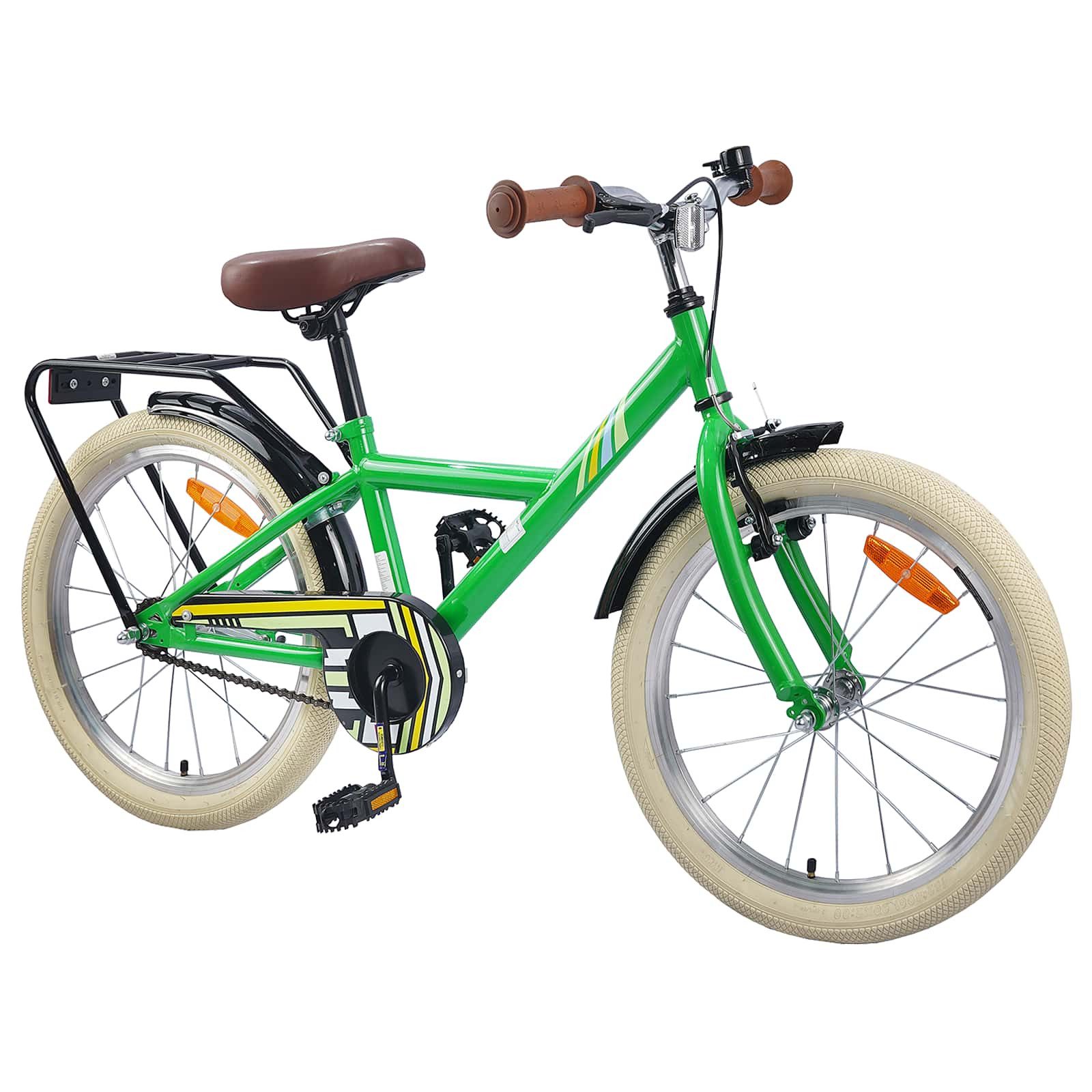 vidaXL Kinderfahrrad 158 x 53 x 100 cm Kinderfahrrad 24 Zoll für 8-12 Jahre alt Grün