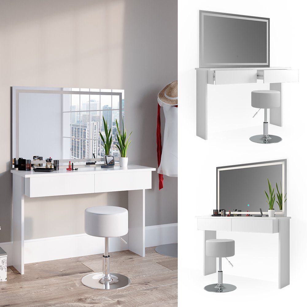 Vicco Schminktisch Azur, Weiß, 120 cm günstig online kaufen