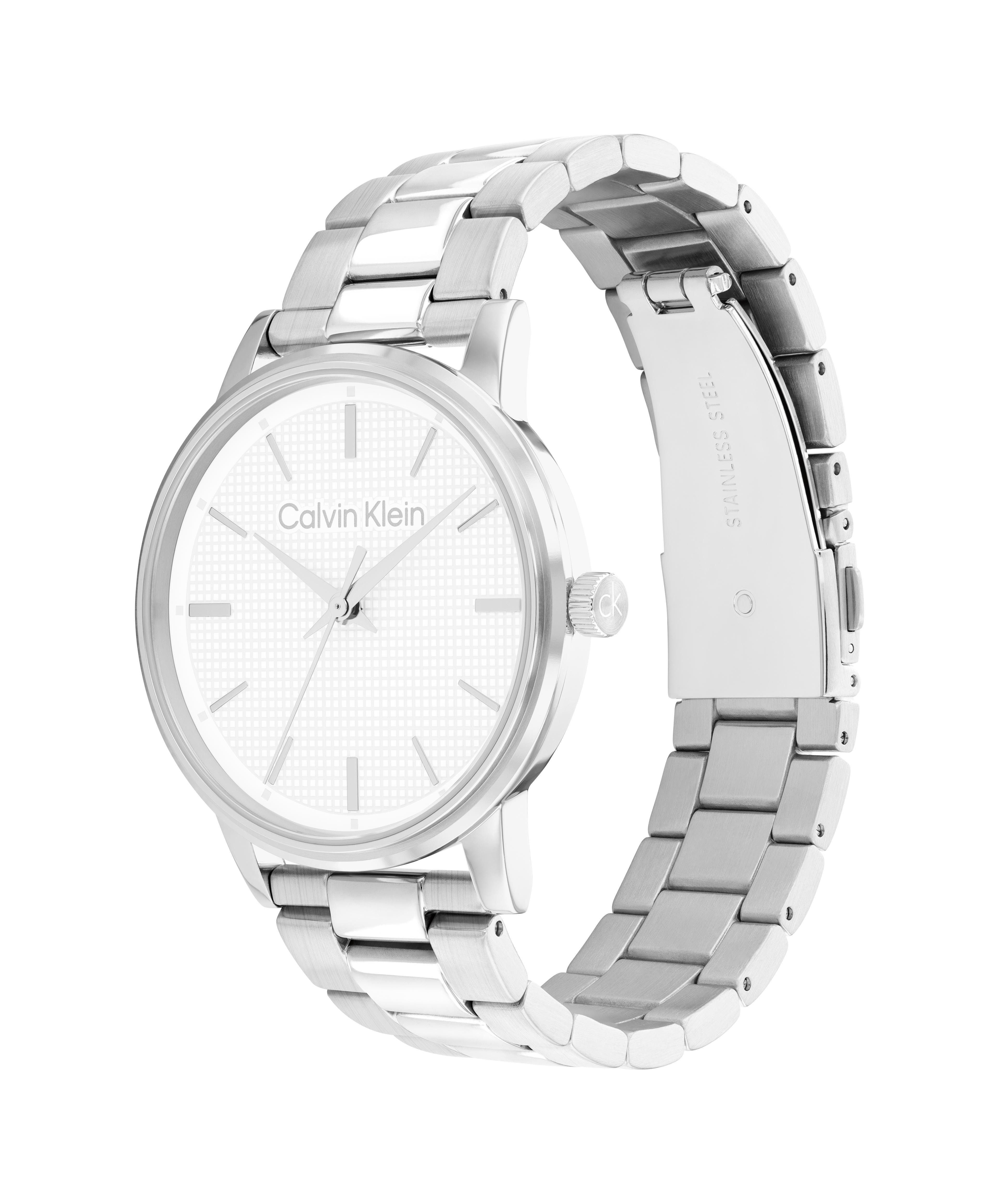 Calvin Klein Quarzuhr CK Linked 25200501, Armbanduhr, Damenuhr, Edelstahlarmband, analog