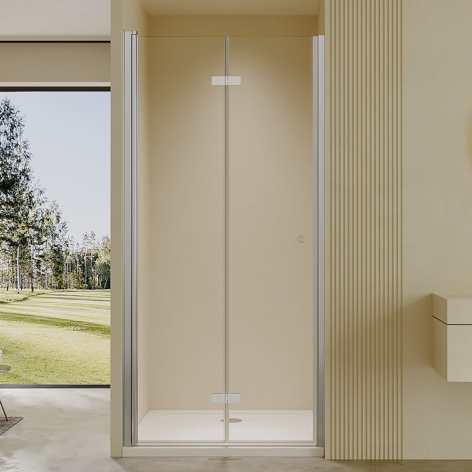 AmuseVera Dusch-Falttür Duschtür Faltbar Duschfalttür Einzelfalttür Duschka günstig online kaufen