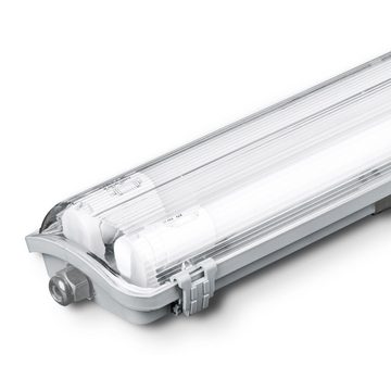 V-TAC Deckenleuchte, Leuchtmittel inklusive, Neutralweiß, LED Wannen Decken Röhren Lampe Lager Hallen Feucht Raum Garagen