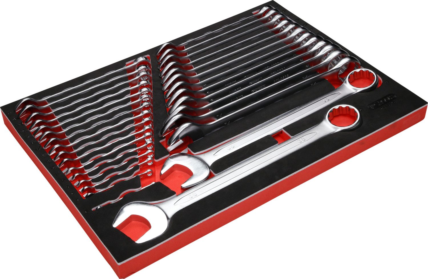 Brilliant Tools Maulschlüssel Ringmaulschlüssel-Satz in Schaumstoffeinlage, 30-tlg (811.0030)