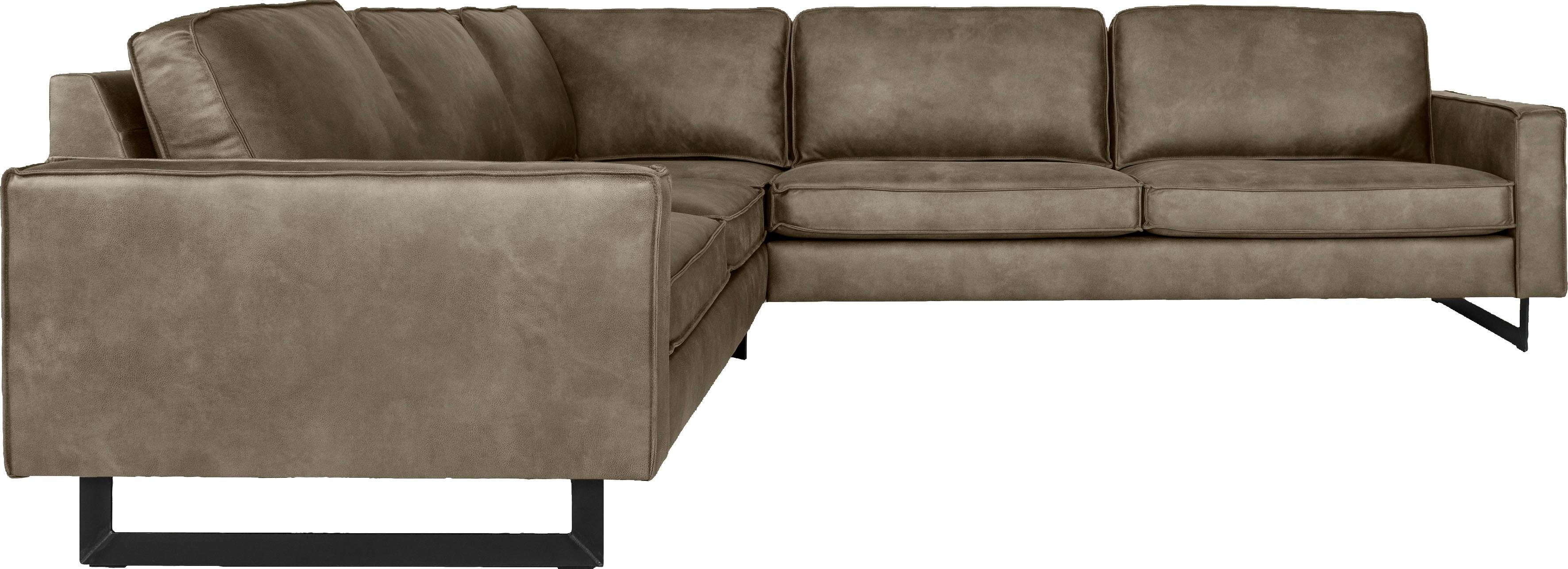 Home affaire Ecksofa Pinto, XXL, 250/290 cm, langer Schenkel, Ottomane, Cor günstig online kaufen