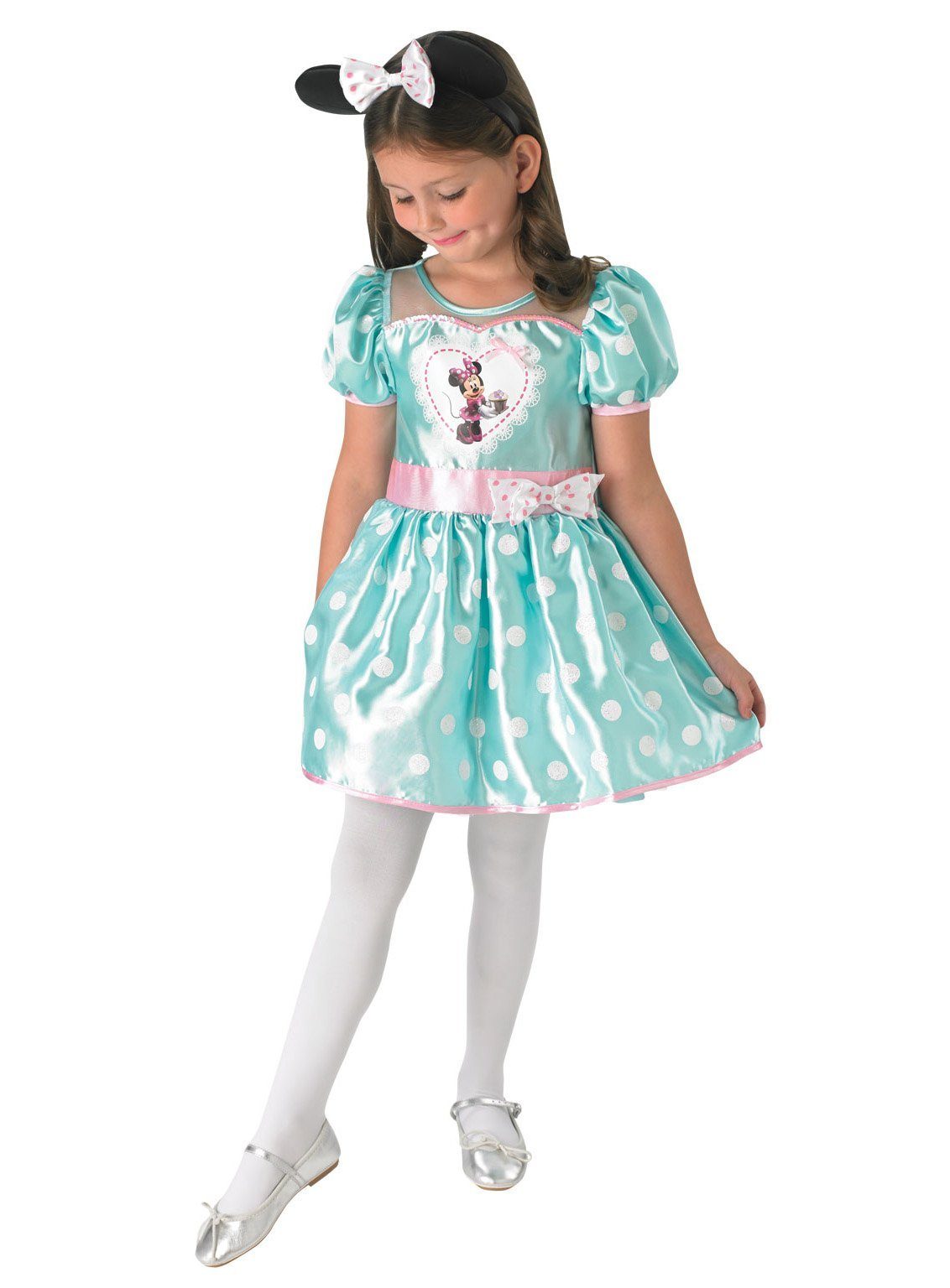Rubie´s Kostüm Disney's Minnie Maus Mint - Cupcake Kostümkleid, Kostümkleid von Disneys bekannter Maus im Retro-Look